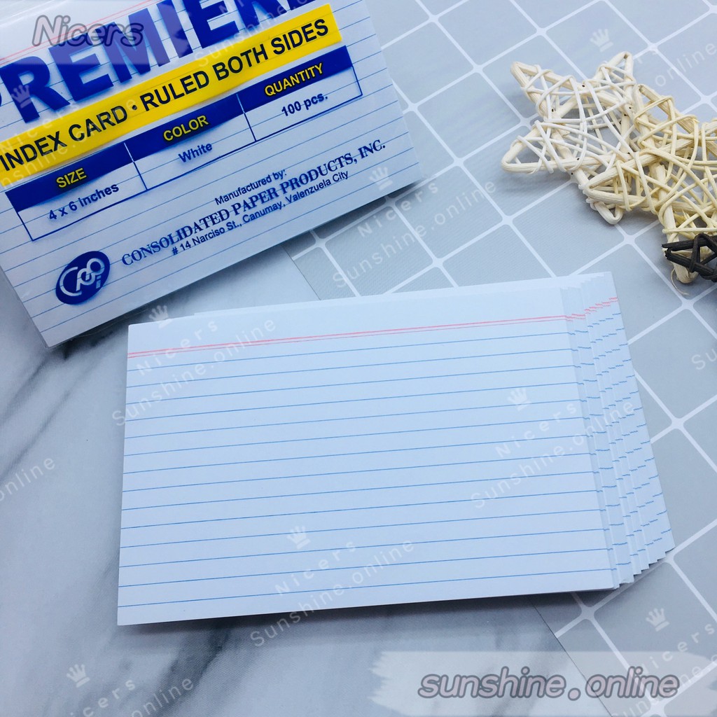 Index Cards - 4x6 inch - 100 Pack