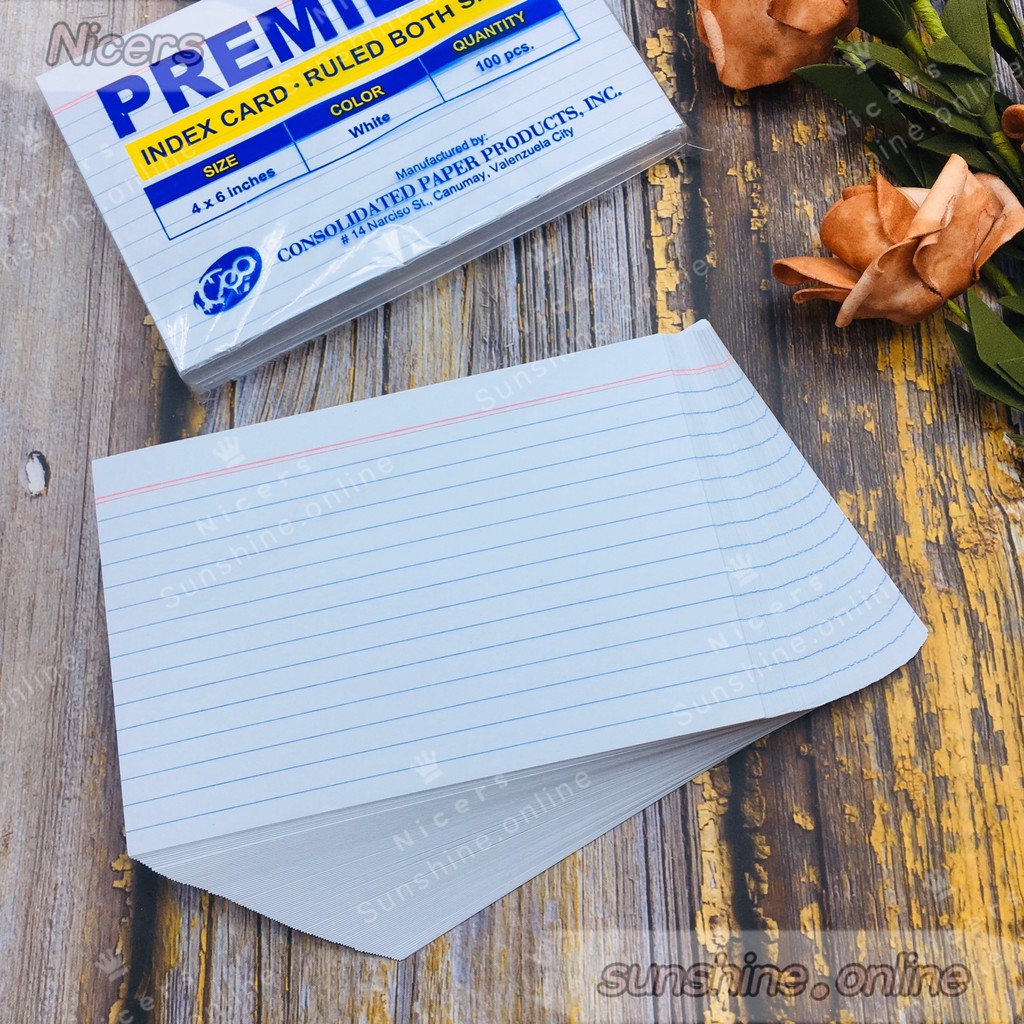 Index Cards - 4x6 inch - 100 Pack