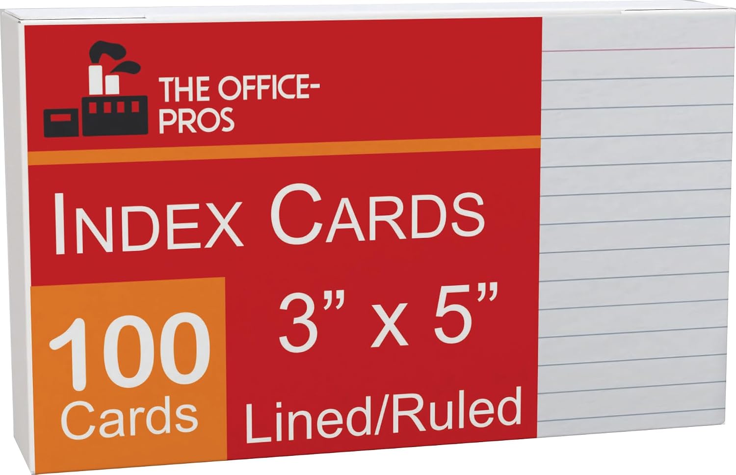 Index Cards - Ruled - 3x5 - 100 Pack