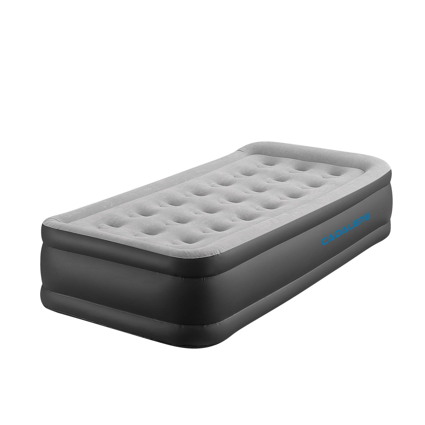 Inflatable Mattress - Single - Flocked - Gray