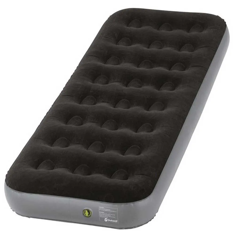 Inflatable Mattress - Single - Flocked - Gray