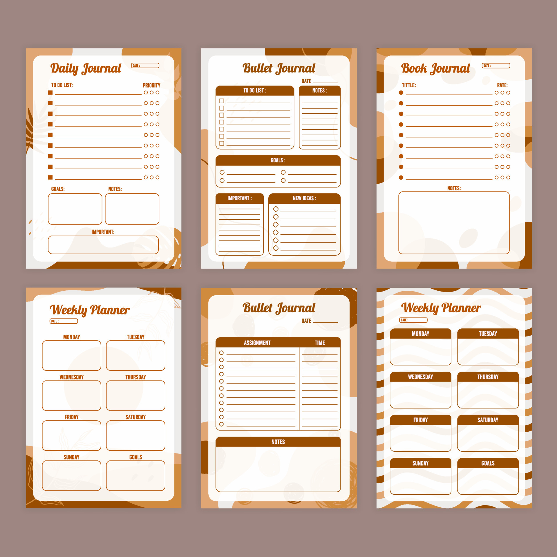 Journal Planner