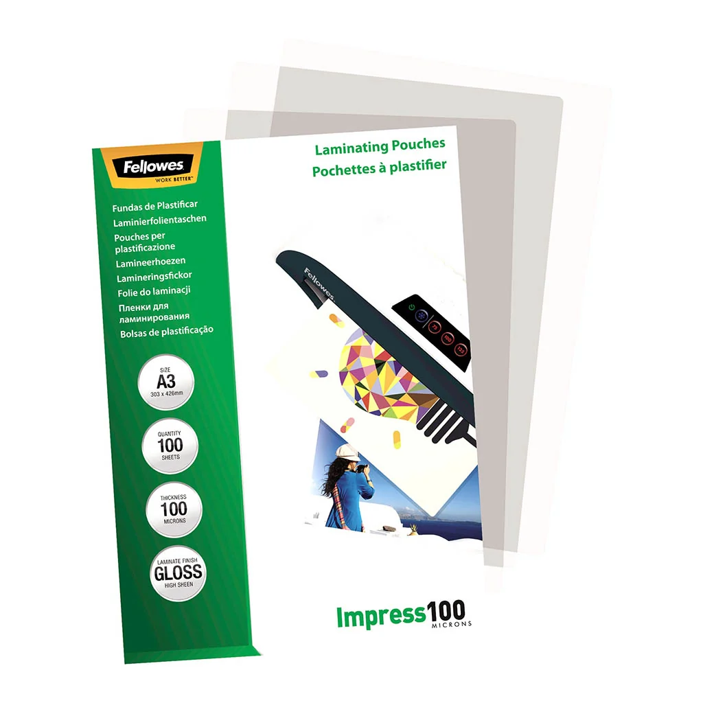 Laminating Pouches - A3 - 100 Micron - 100 Pack