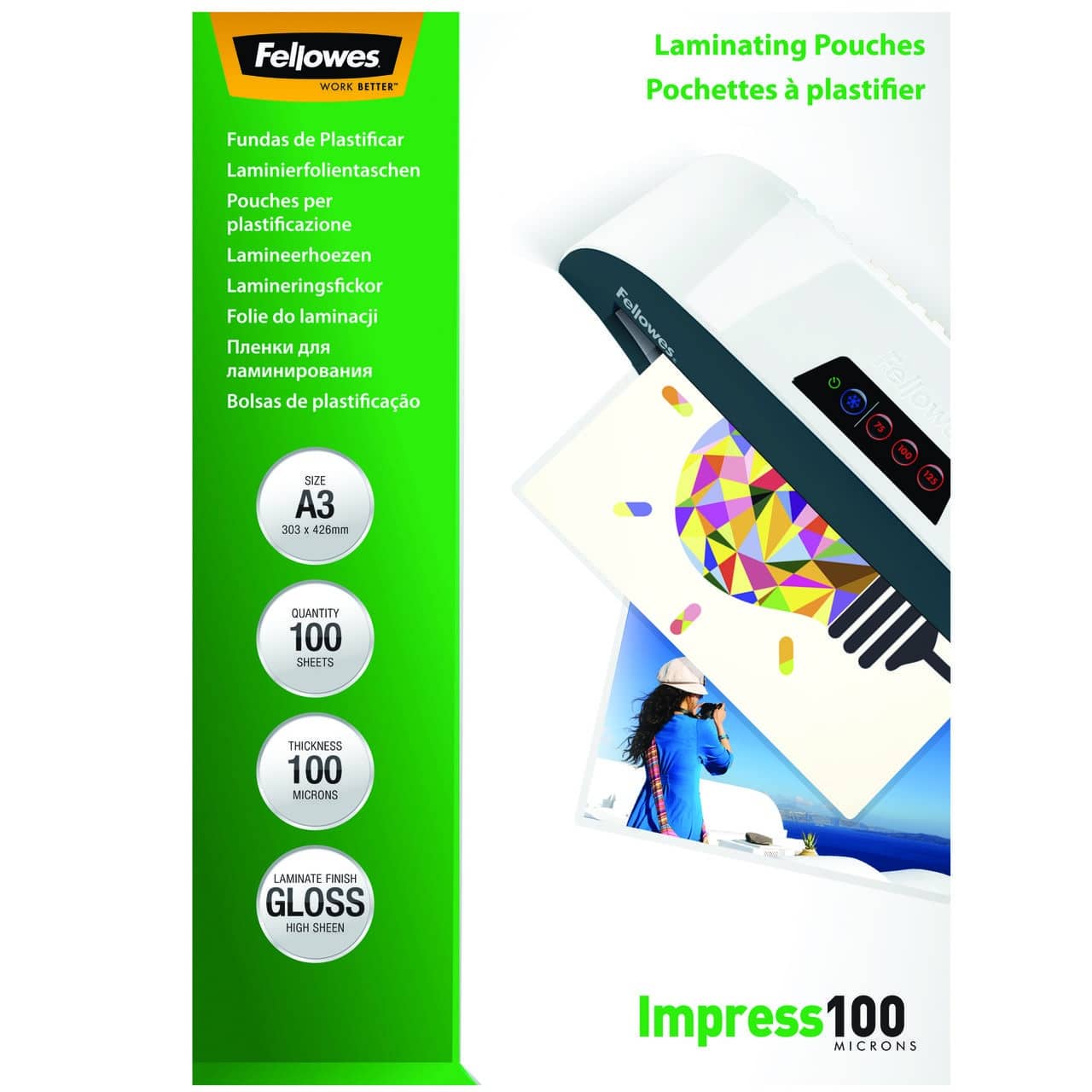 Laminating Pouches - A3 - 100 Micron - 100 Pack