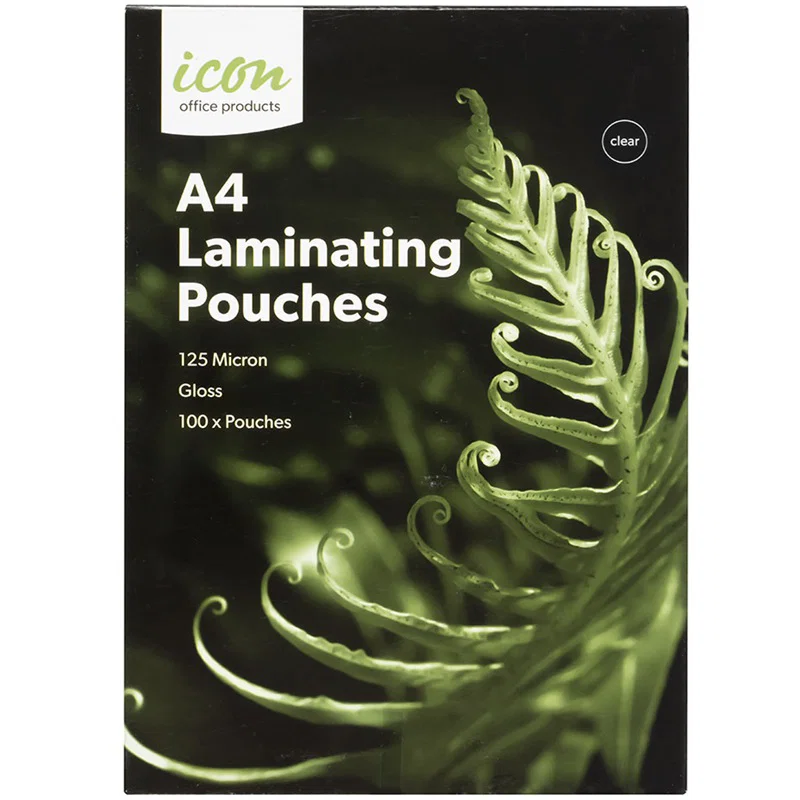 Laminating Pouches - A4 - 125 Micron - 100 Pack