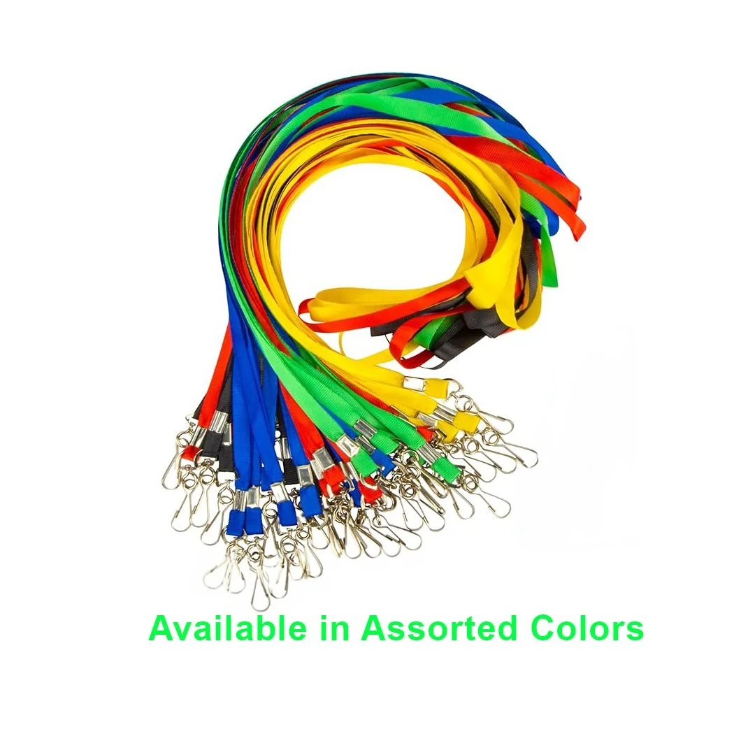 Lanyard - 100 Pack - Assorted Colors