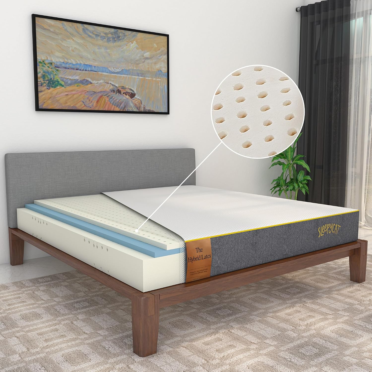 Latex Mattress - Double 8 inch Hypoallergenic