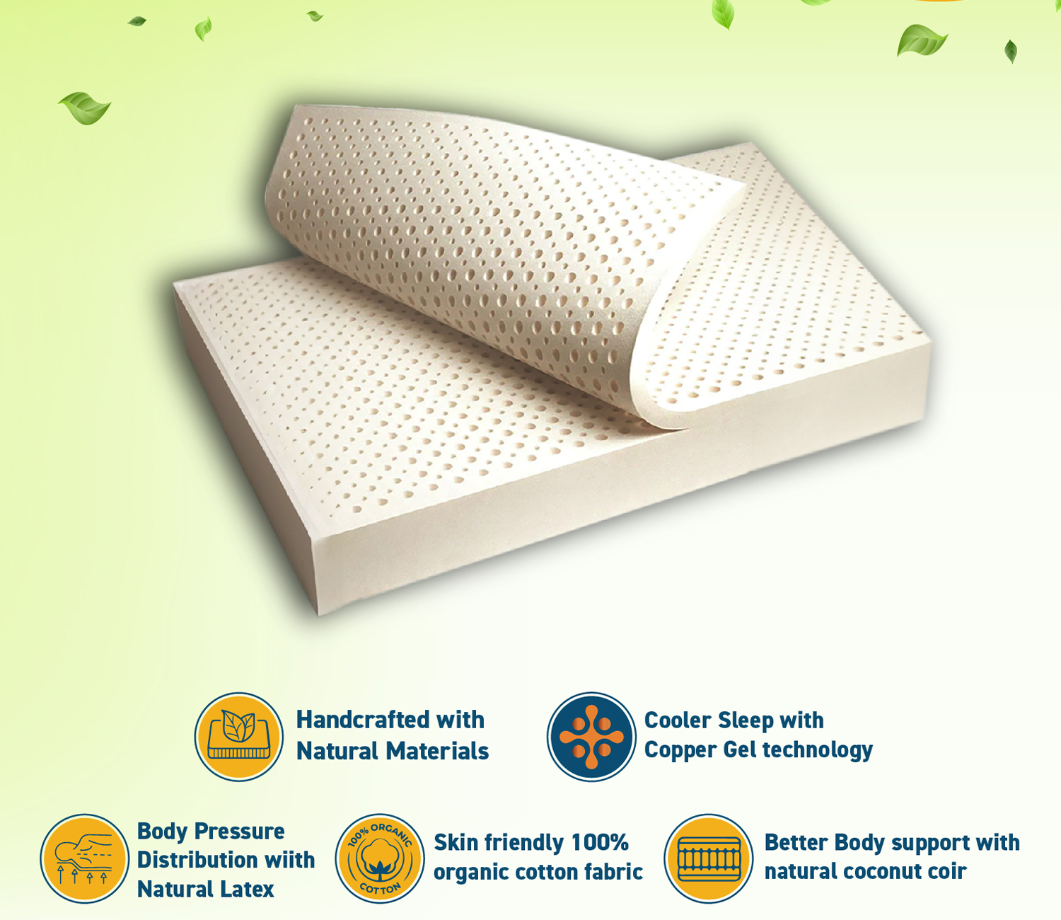 Latex Mattress - Single 8 inch Cooling