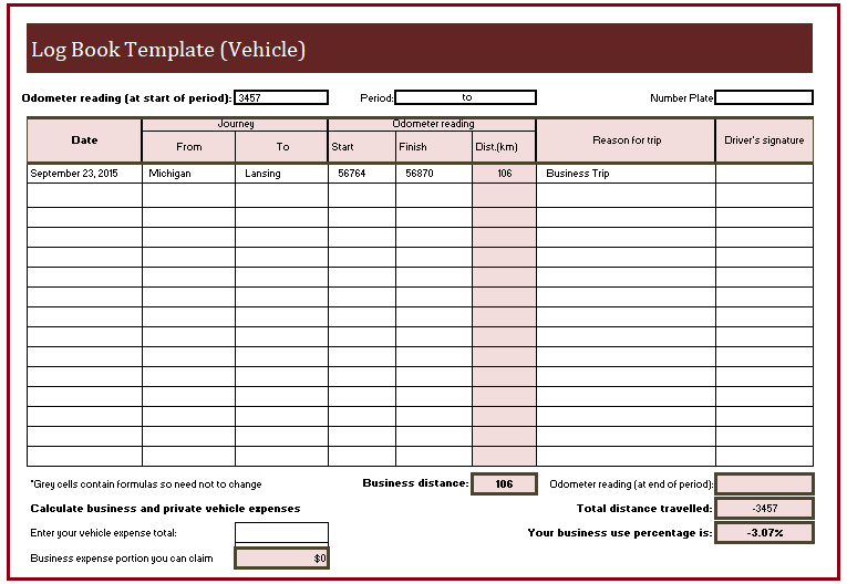 Log Book