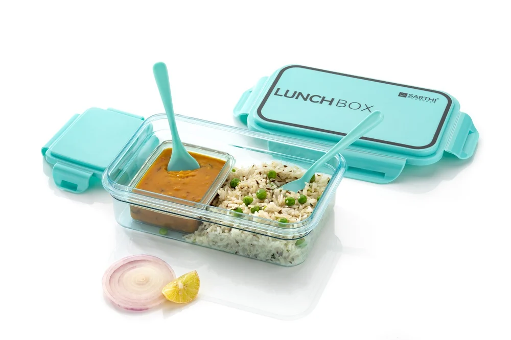 Lunch Box - Plastic - Blue
