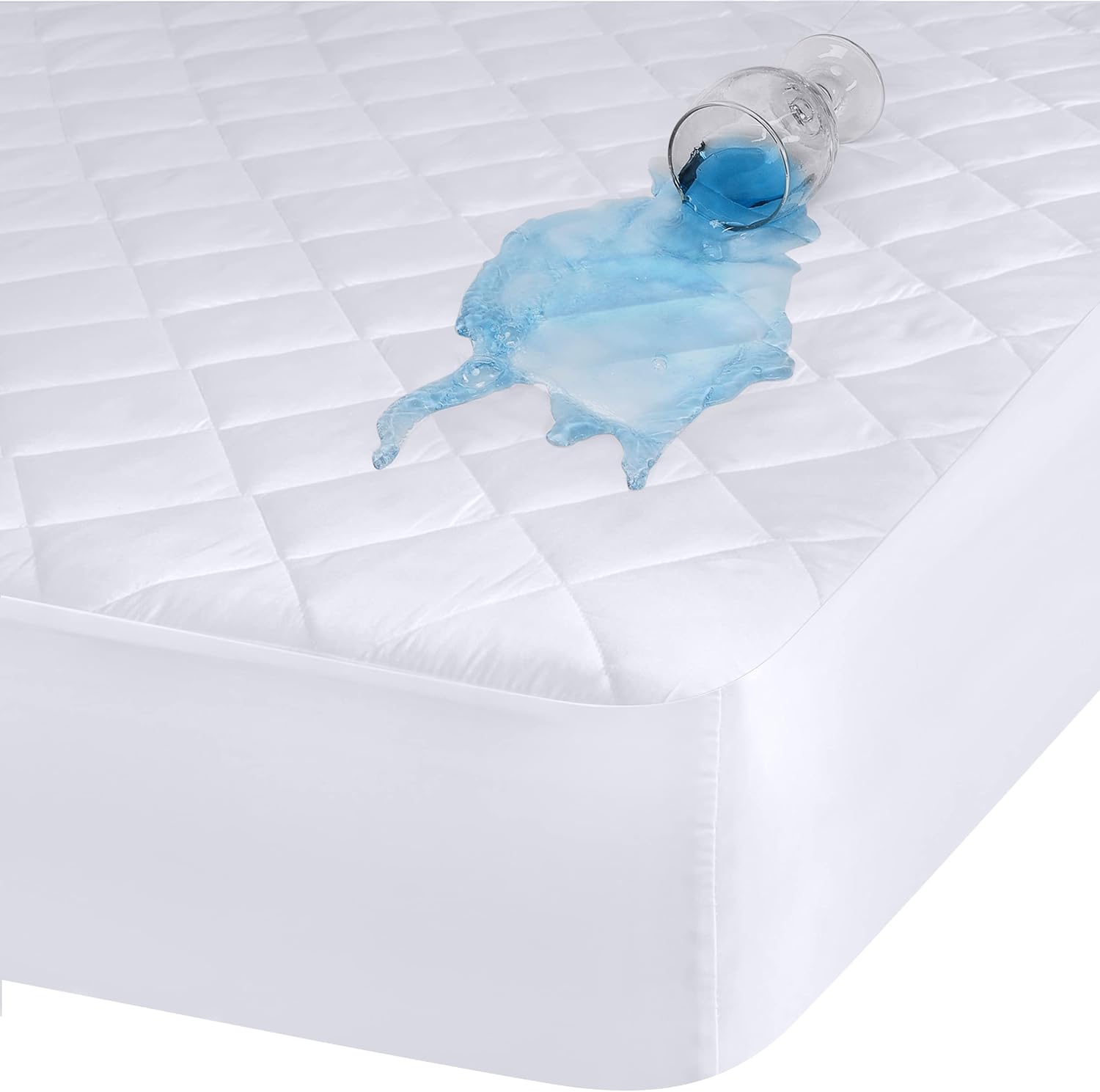 Mattress Protector - Double - Waterproof - White