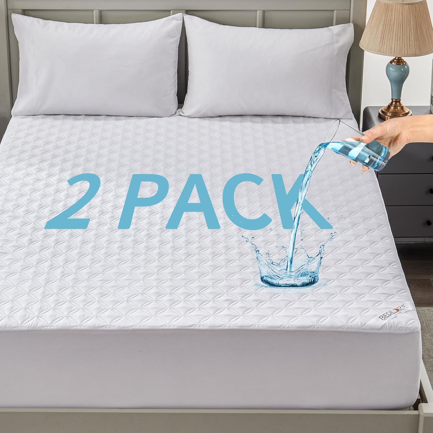 Mattress Protector - King - Waterproof - White