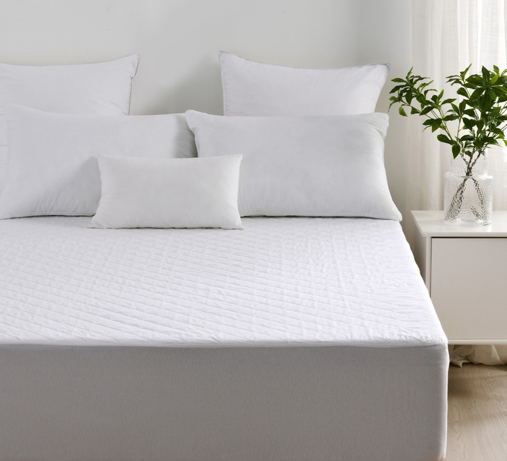 Mattress Protector - Queen - Cotton - White