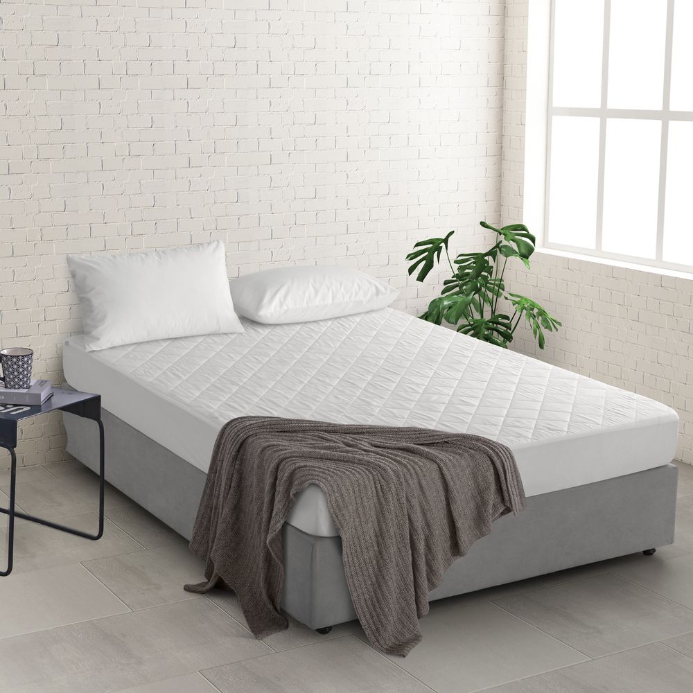 Mattress Protector - Single - Bamboo - White