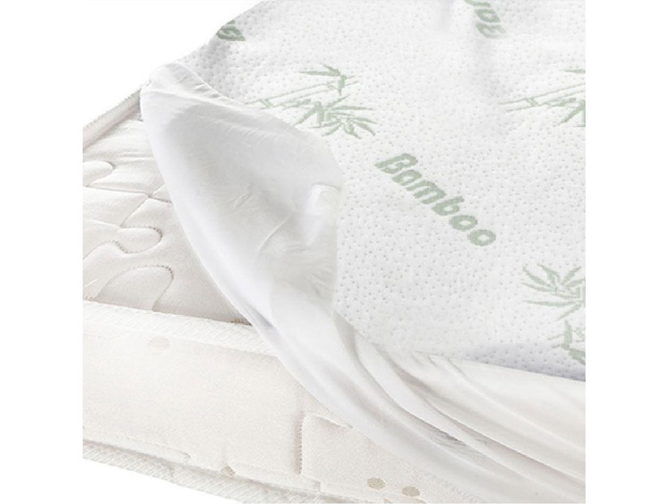 Mattress Protector - Single - Bamboo - White