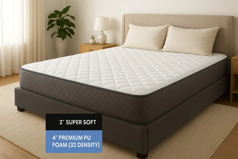Memory Foam Mattress - Double 6 inch Plush