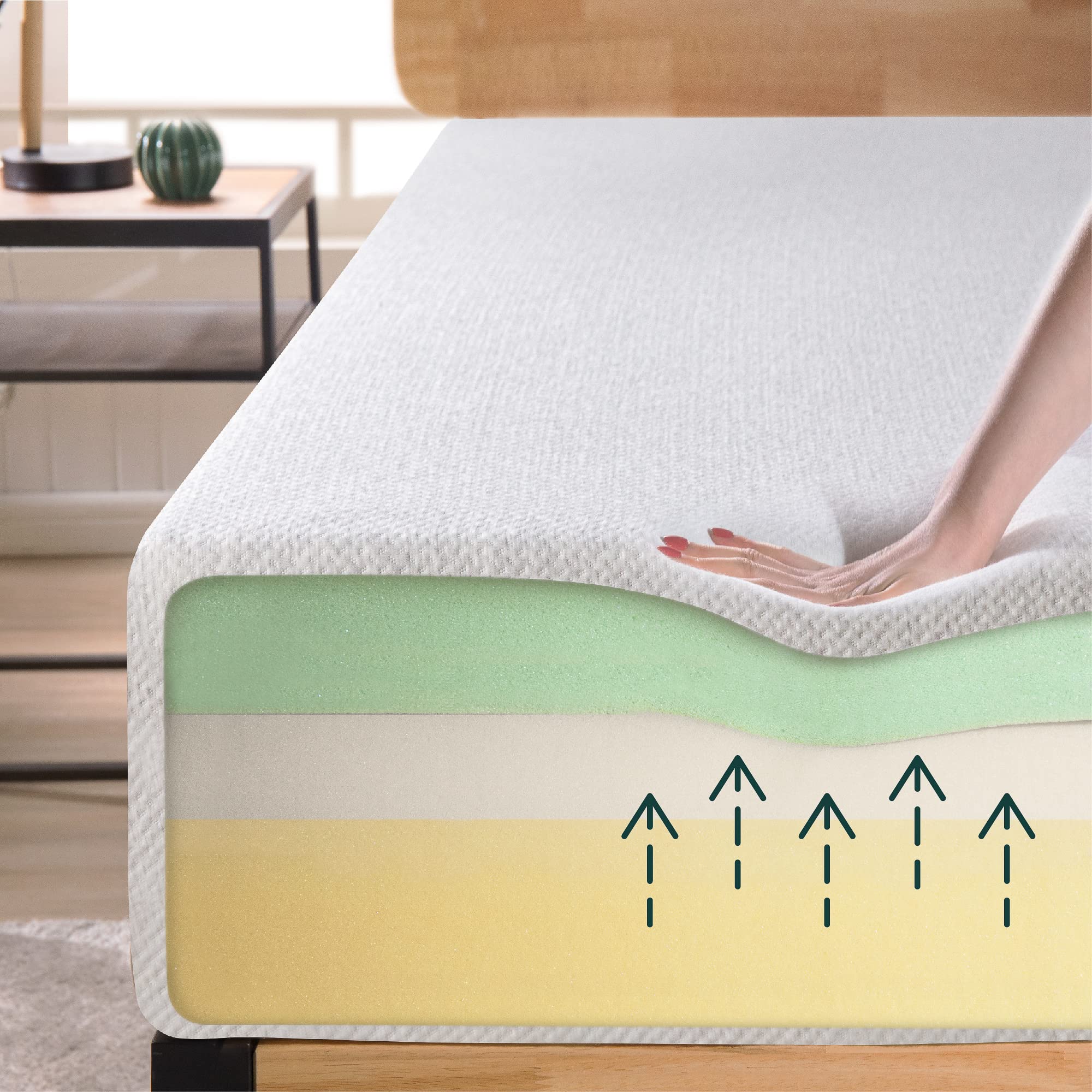 Memory Foam Mattress - Full 10 inch Hypoallergenic