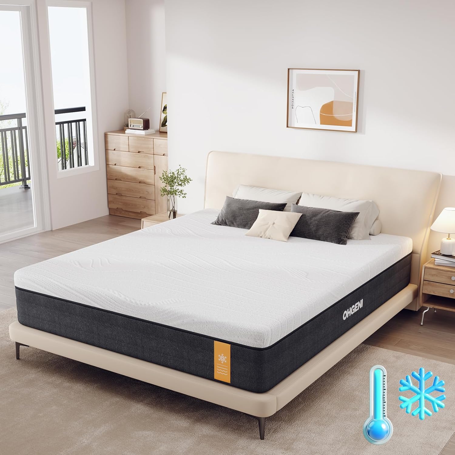 Memory Foam Mattress - Full 8 inch Cooling