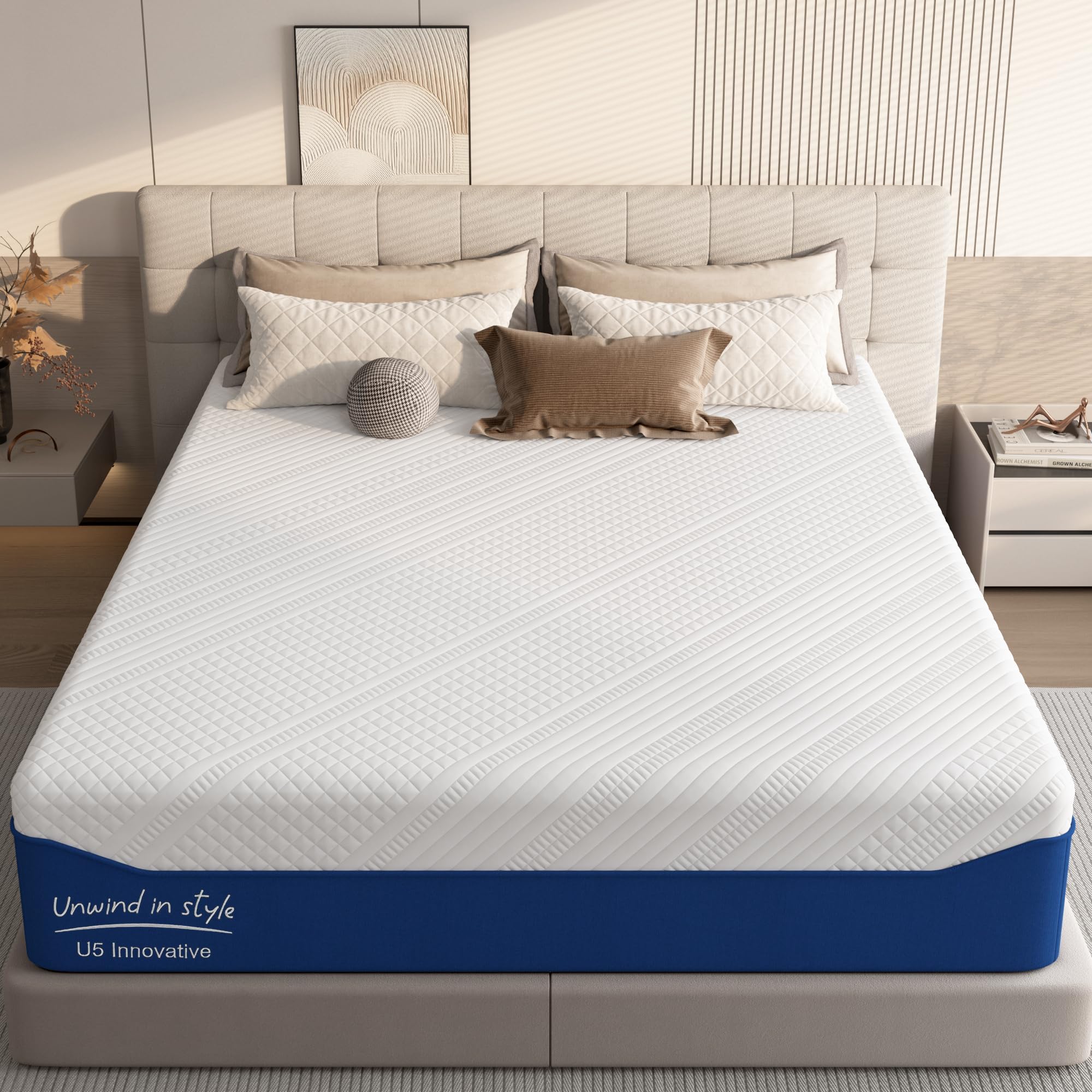 Memory Foam Mattress - King 10 inch Hypoallergenic