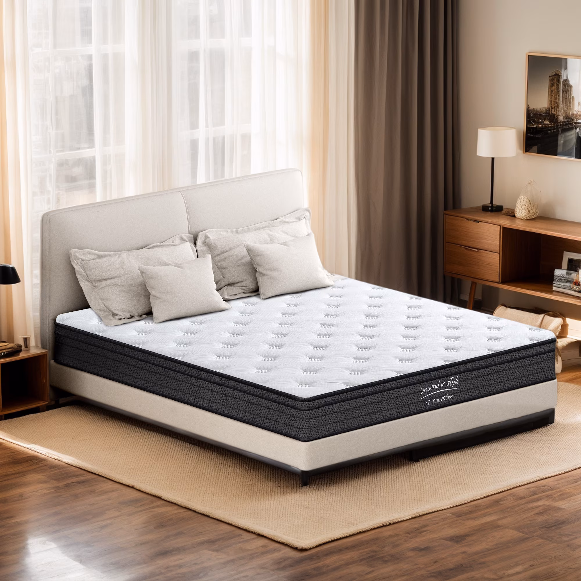 Memory Foam Mattress - King 10 inch Hypoallergenic