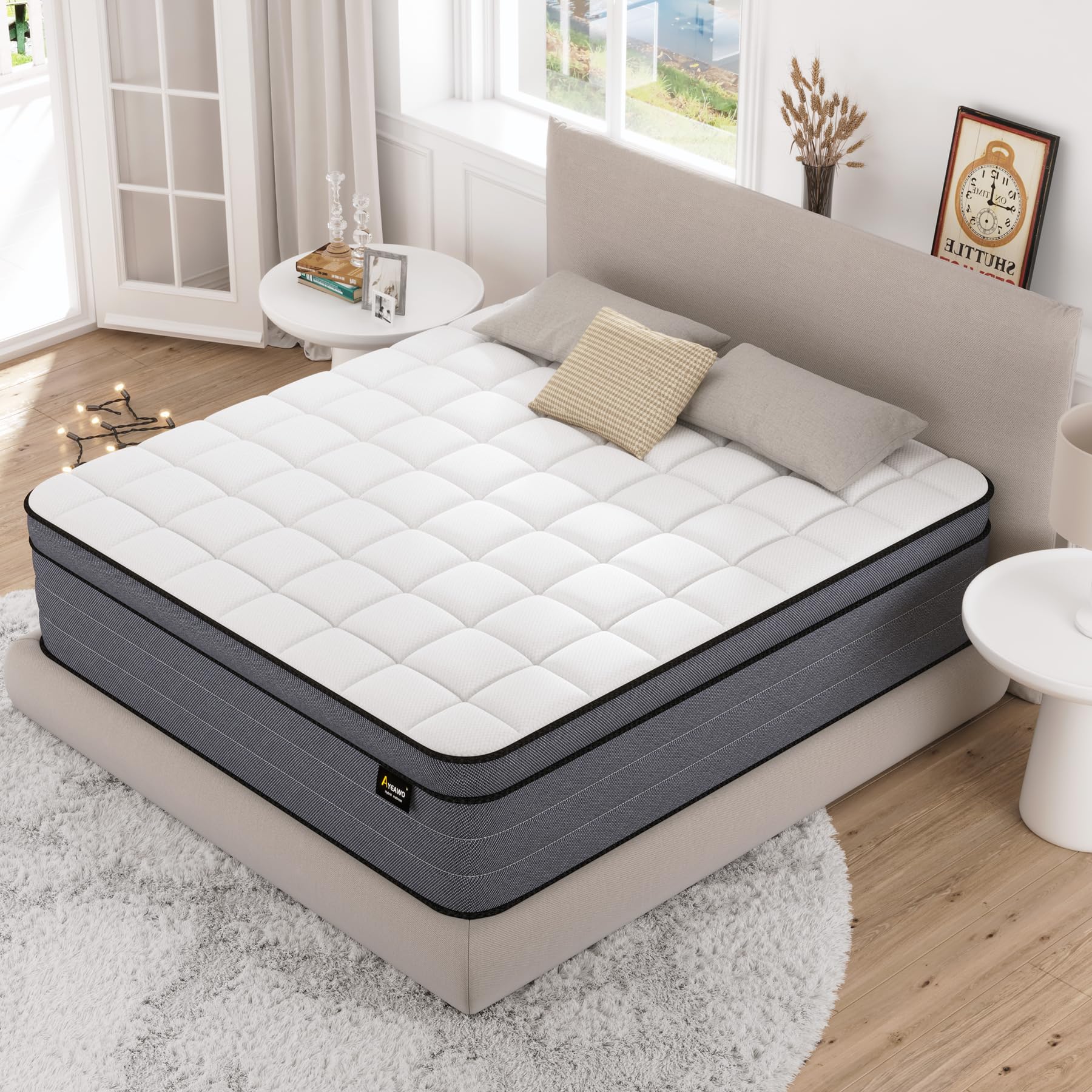 Memory Foam Mattress - King 12 inch Firm Support