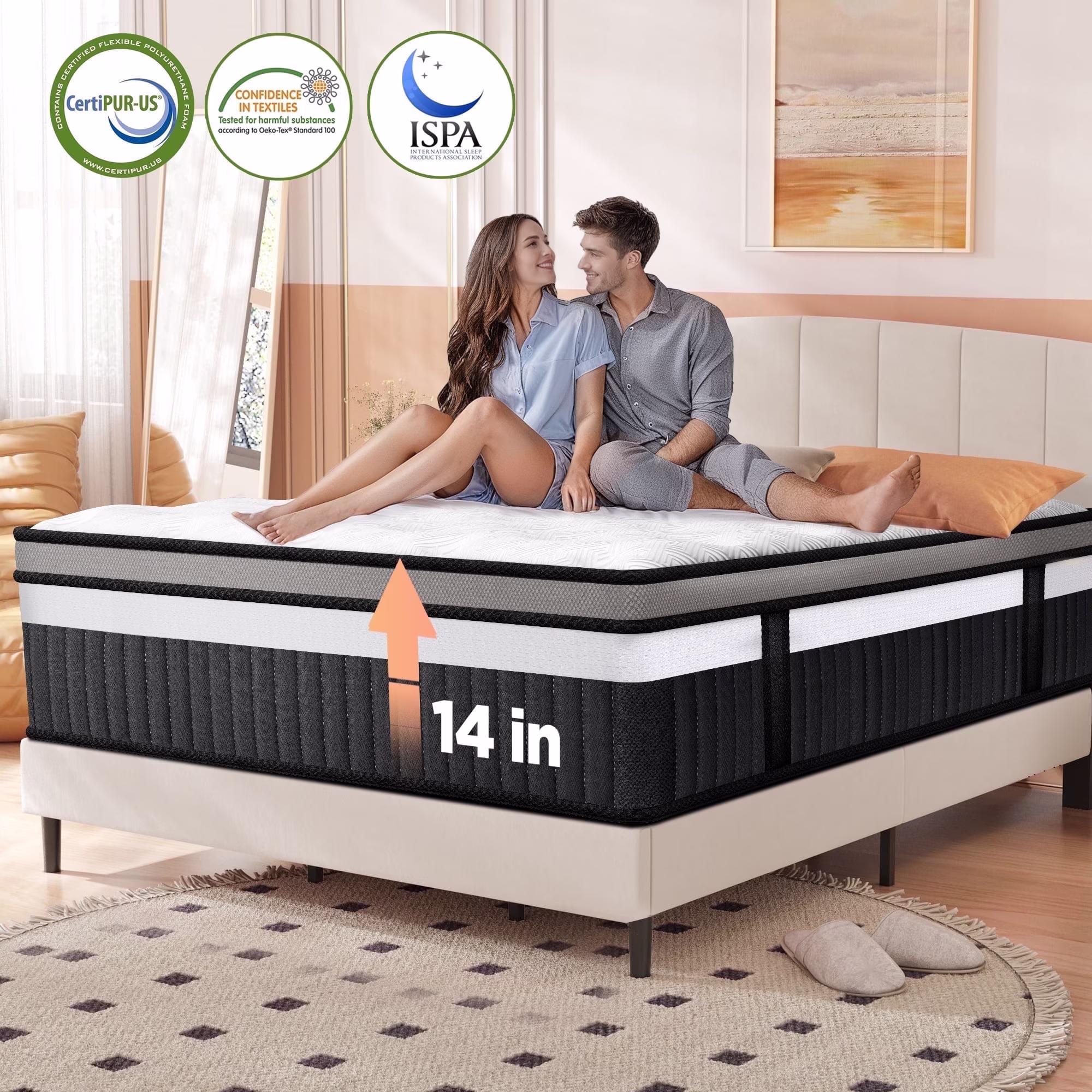 Memory Foam Mattress - Queen 14 inch Cooling
