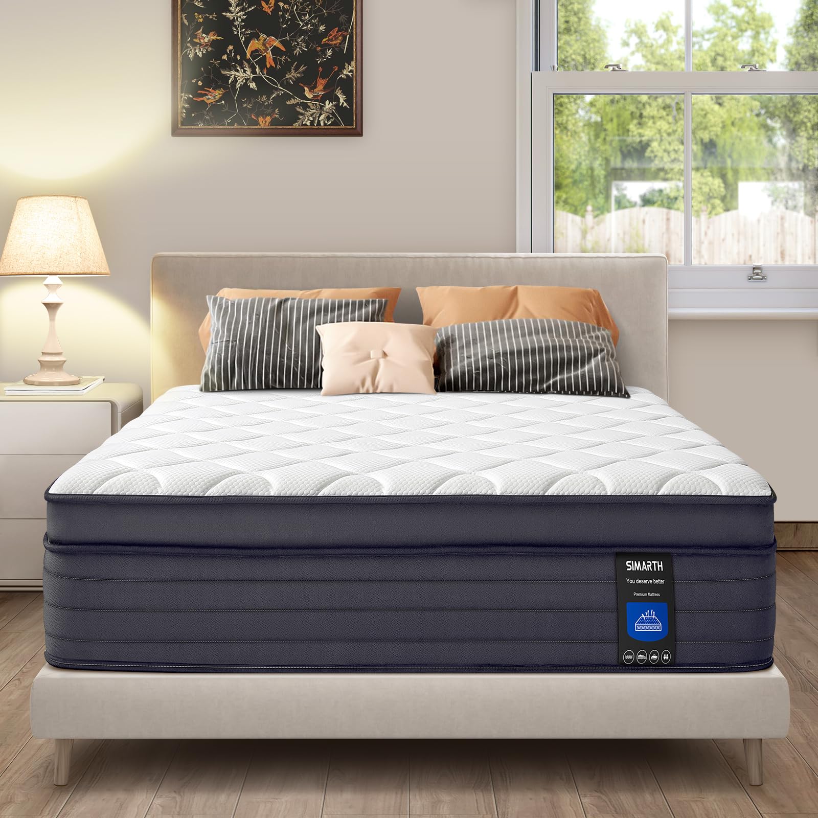 Memory Foam Mattress - Queen 14 inch Firm Support