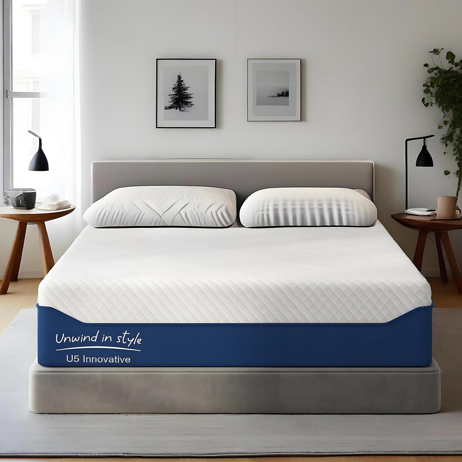 Memory Foam Mattress - Queen 14 inch Hypoallergenic
