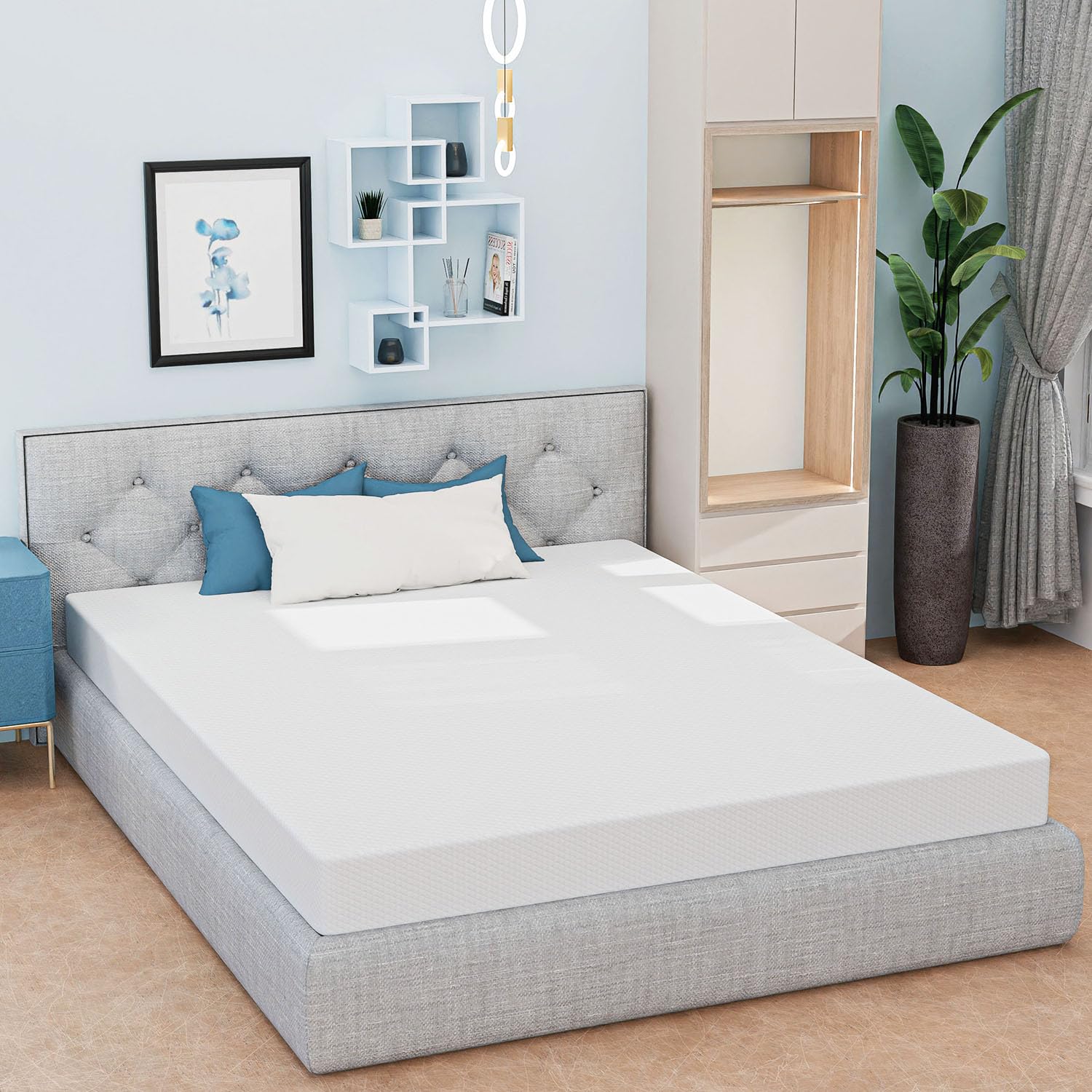 Memory Foam Mattress - Queen 6 inch Hypoallergenic