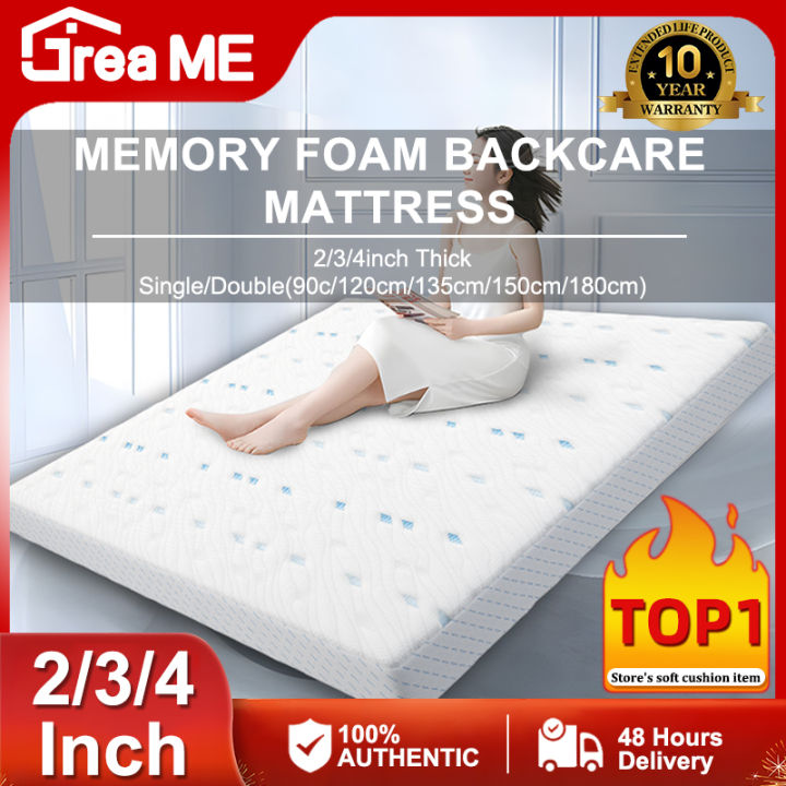 Memory Foam Mattress - Single 10 inch Plush