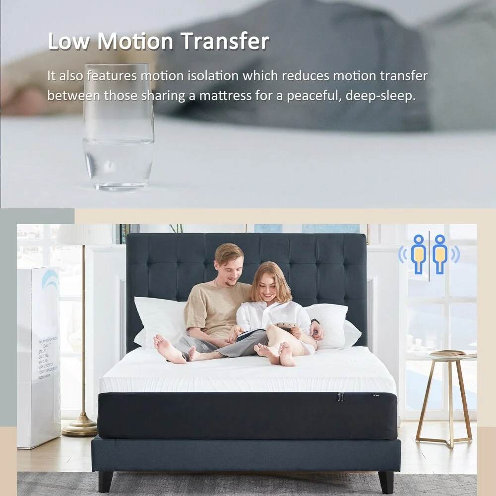 Memory Foam Mattress - Single 12 inch Hypoallergenic
