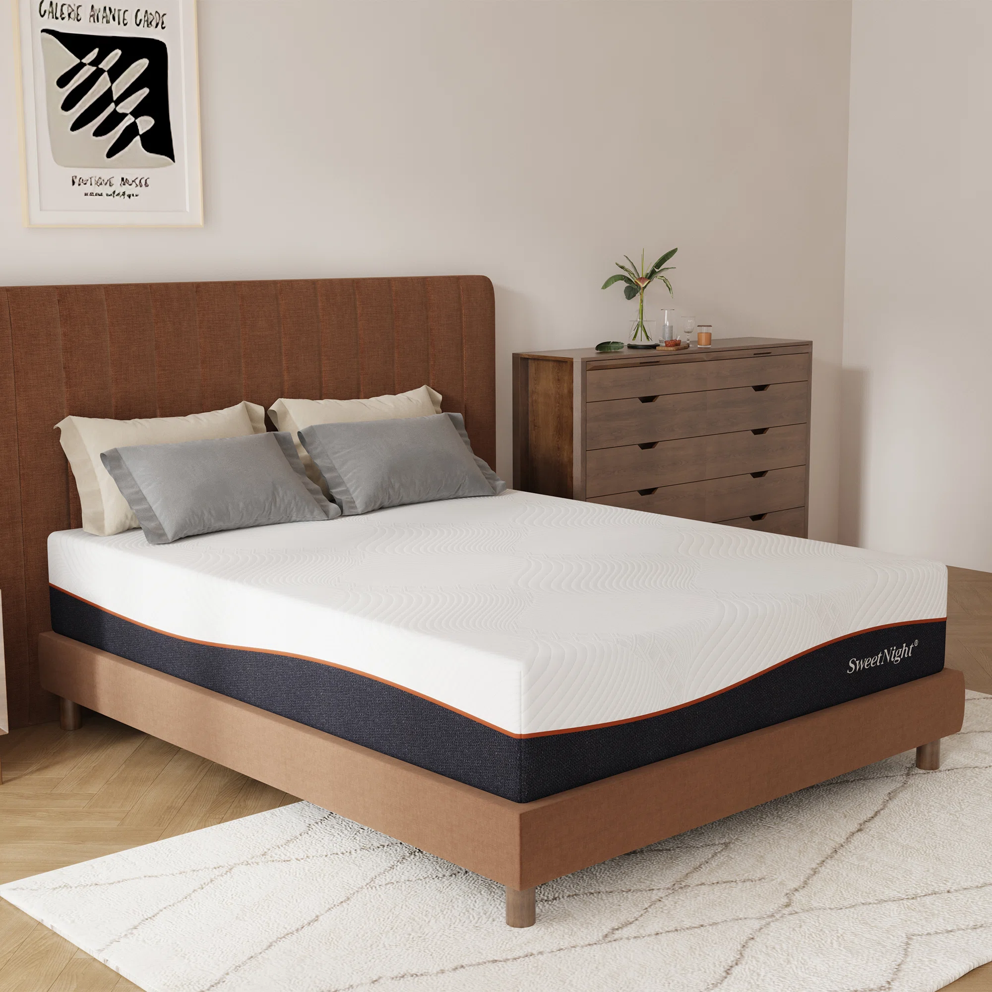 Memory Foam Mattress - Single 12 inch Plush