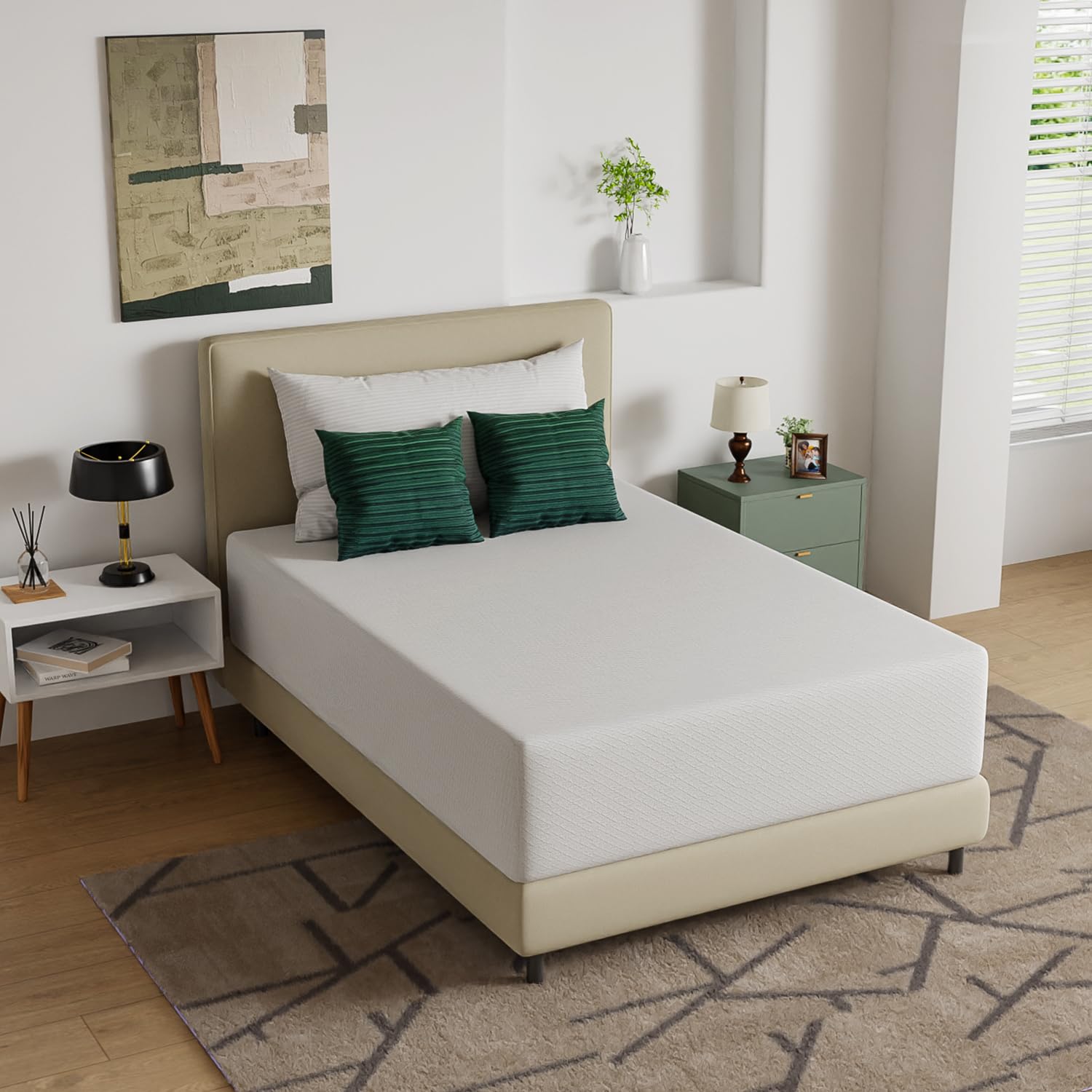 Memory Foam Mattress - Single 14 inch Firm Support