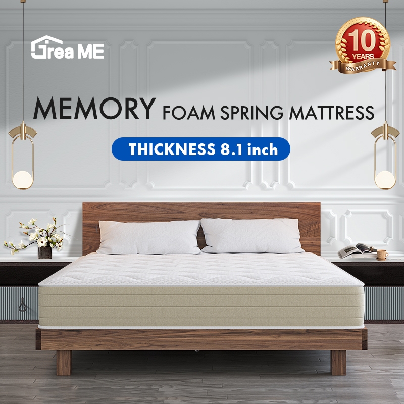 Memory Foam Mattress - Single 8 inch Medium Firm