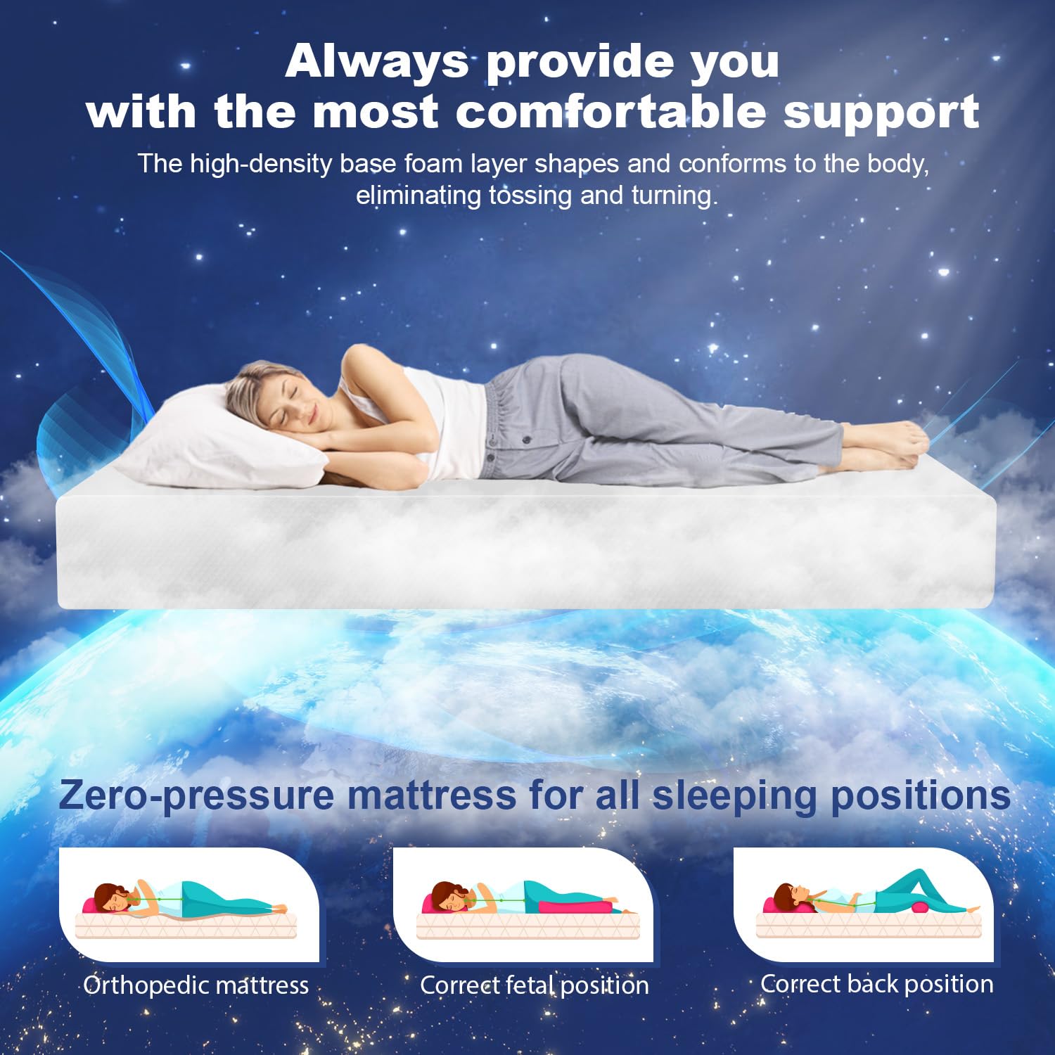 Memory Foam Mattress - Super King 10 inch Cooling
