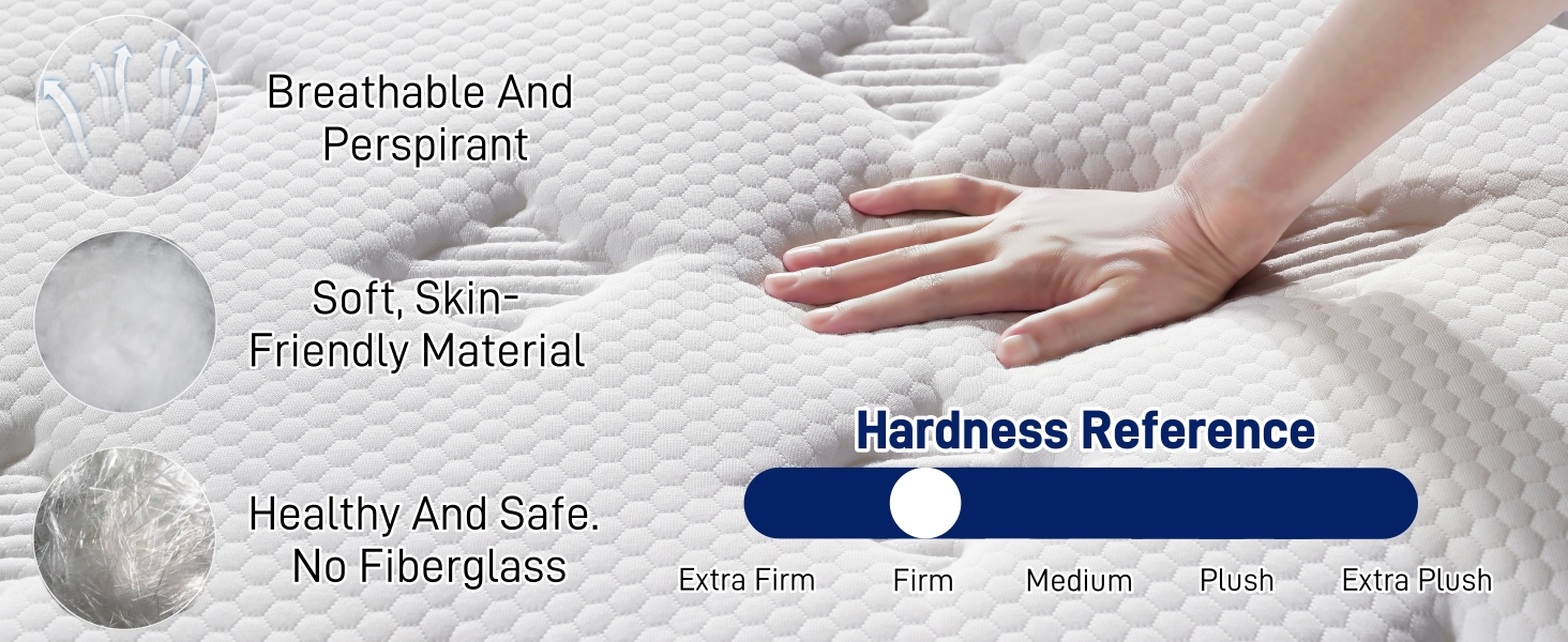 Memory Foam Mattress - Super King 12 inch Firm Support