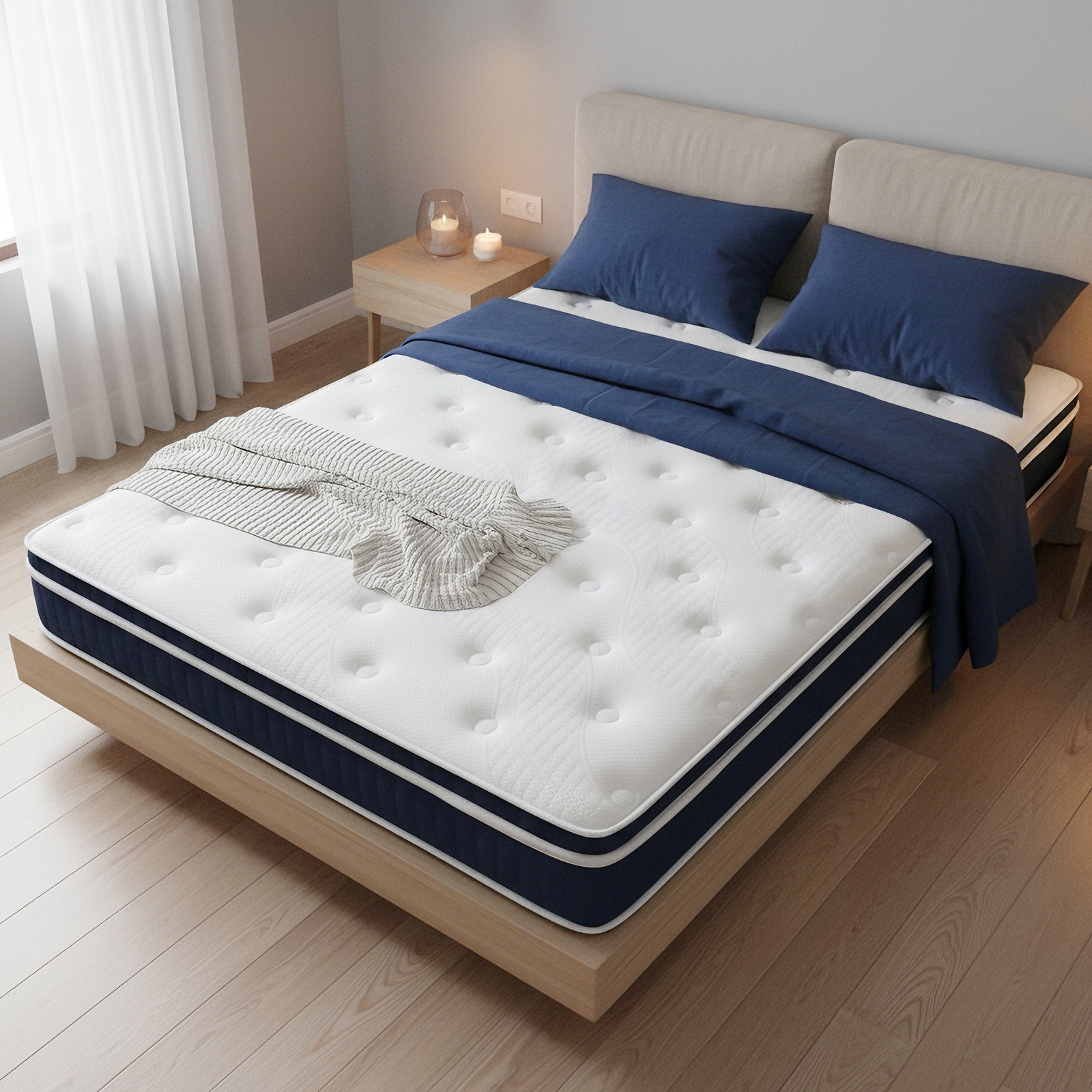 Memory Foam Mattress - Super King 12 inch Firm Support