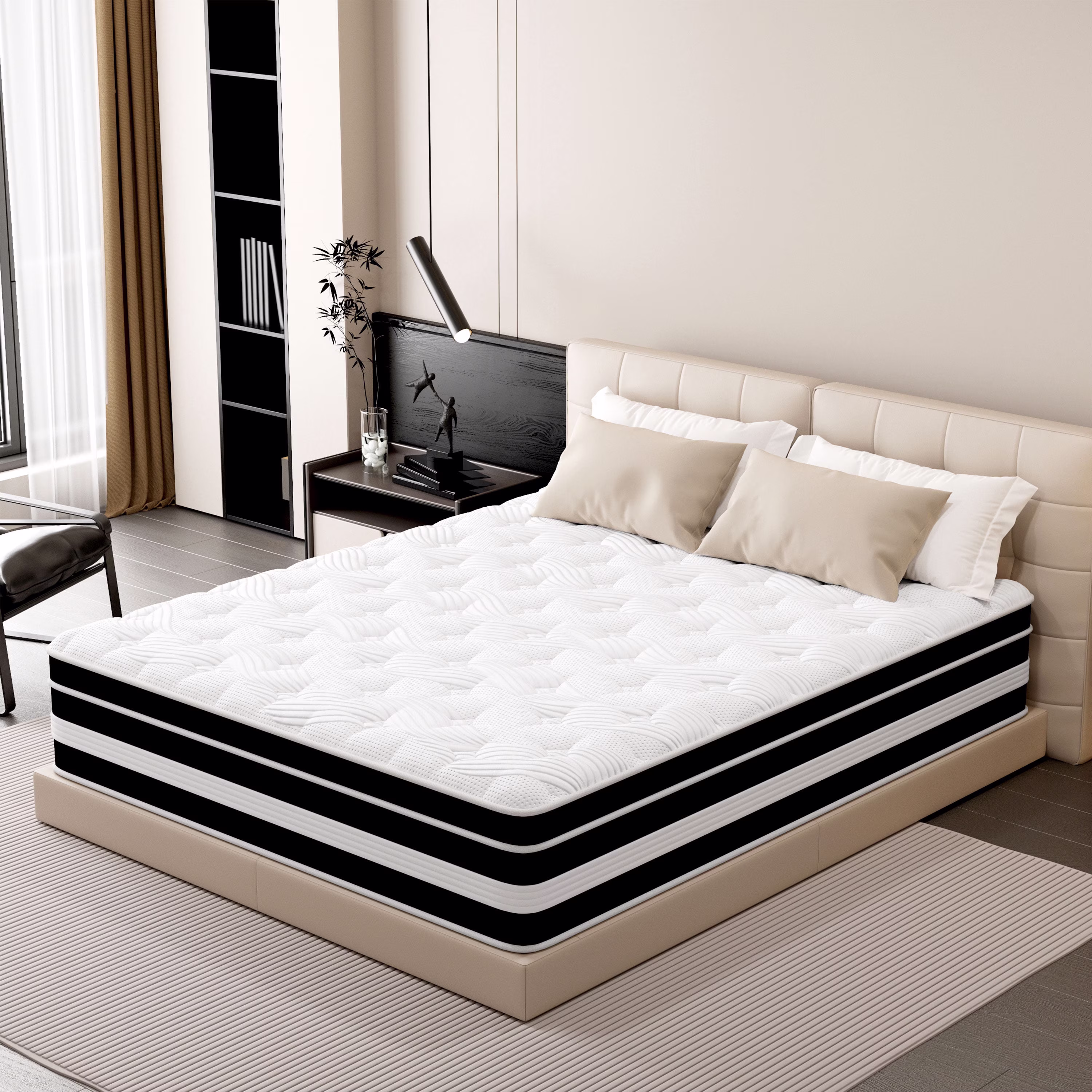 Memory Foam Mattress - Super King 12 inch Medium Firm