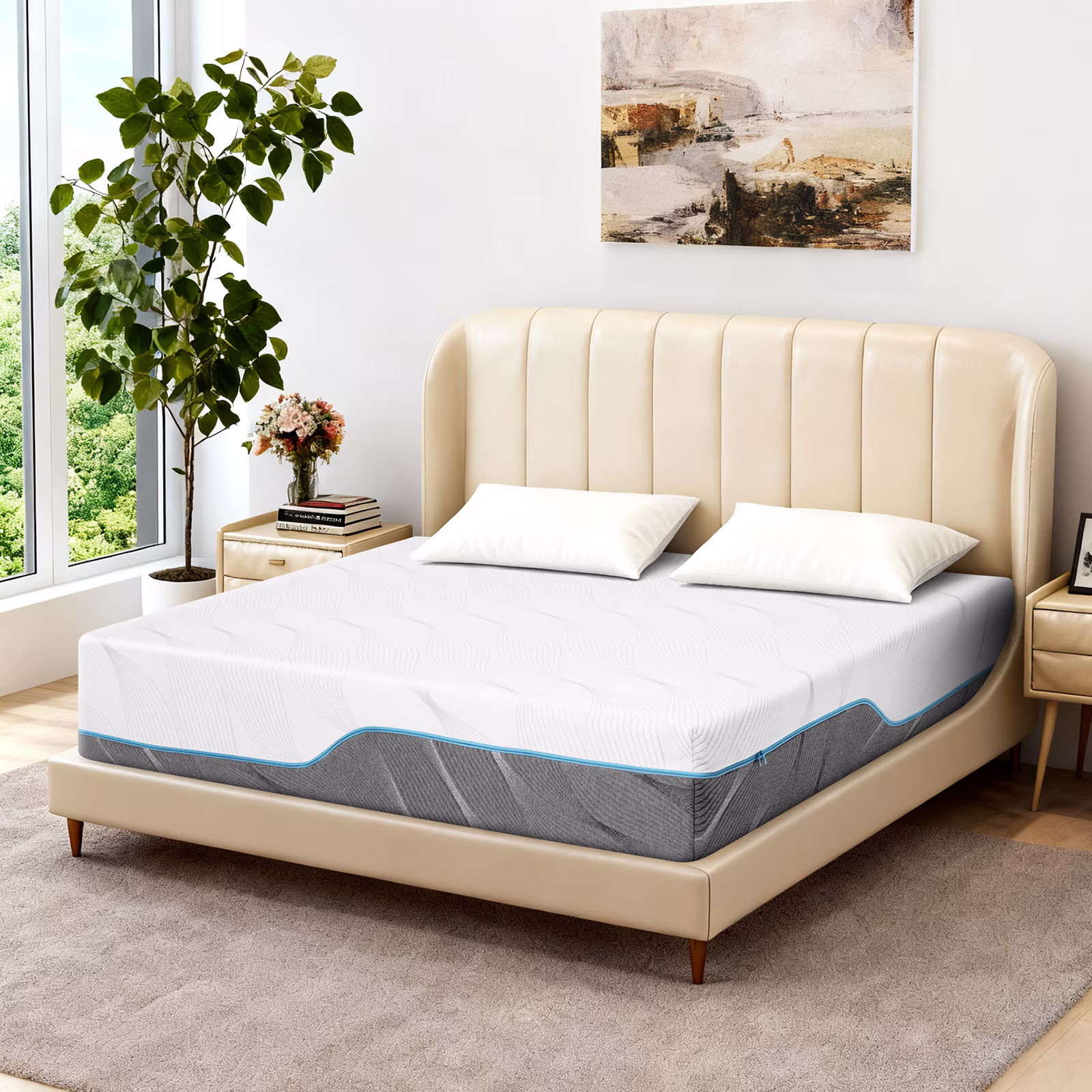 Memory Foam Mattress - Twin XL 10 inch Firm Support