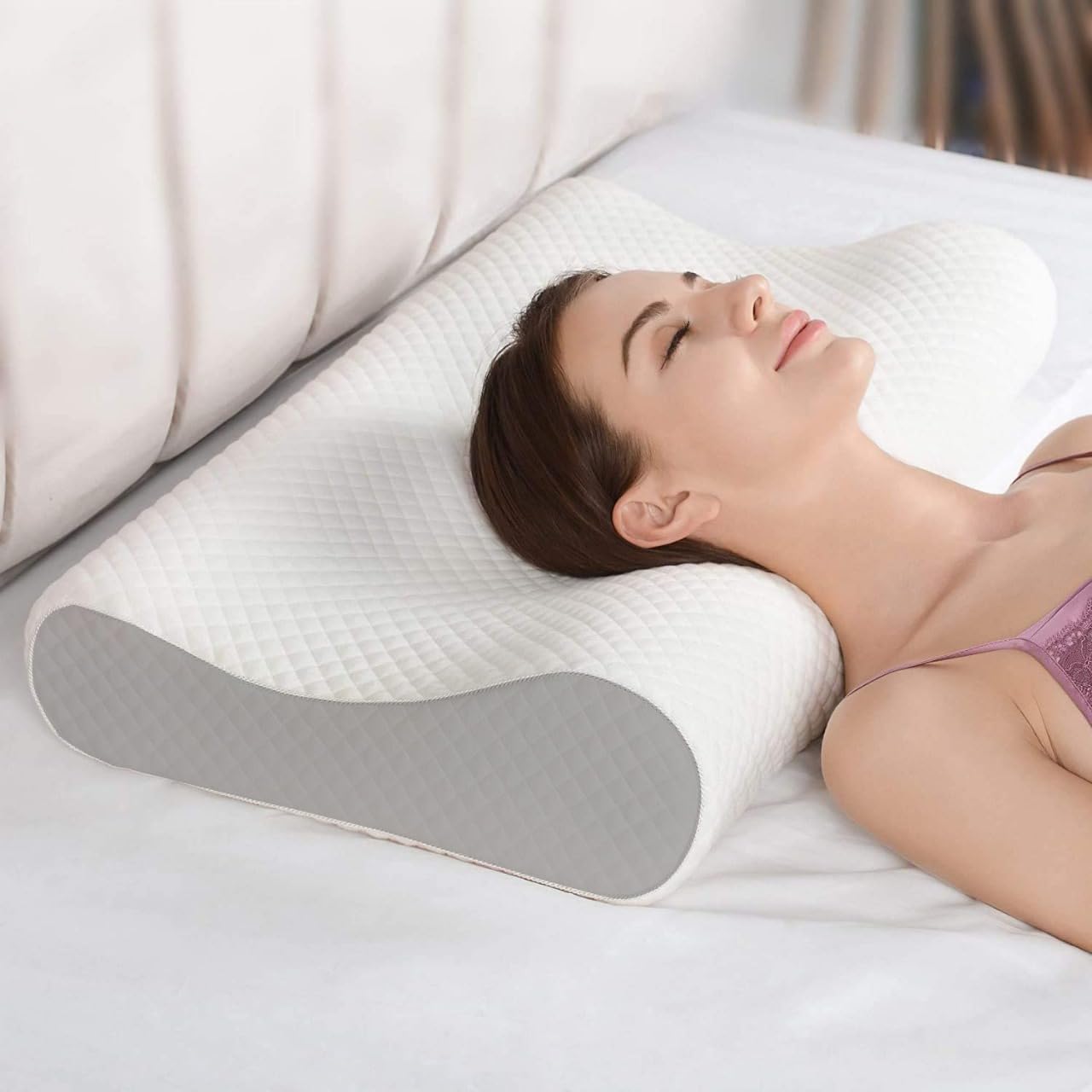 Memory Foam Pillow - Cervical Support