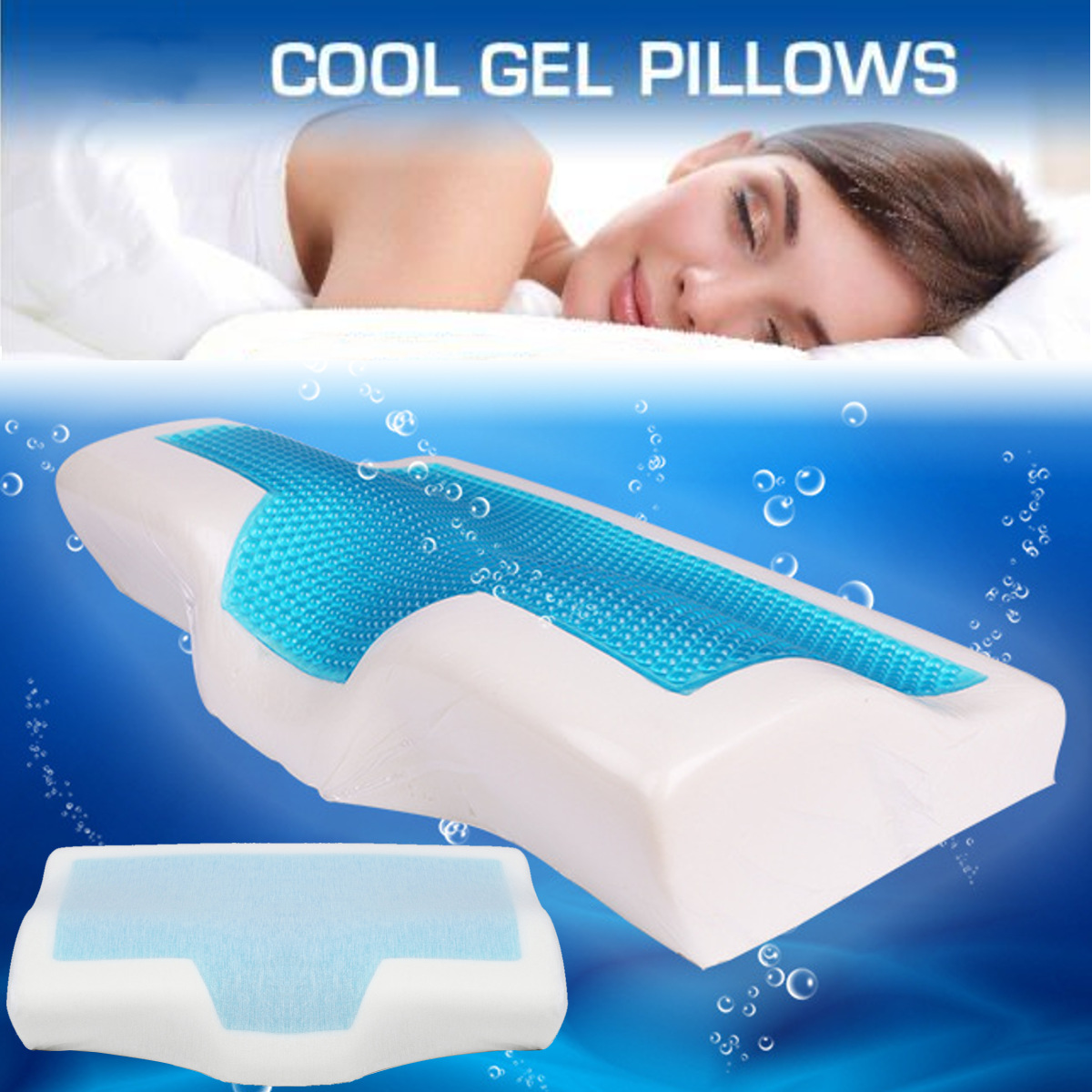 Memory Foam Pillow - Cooling Gel