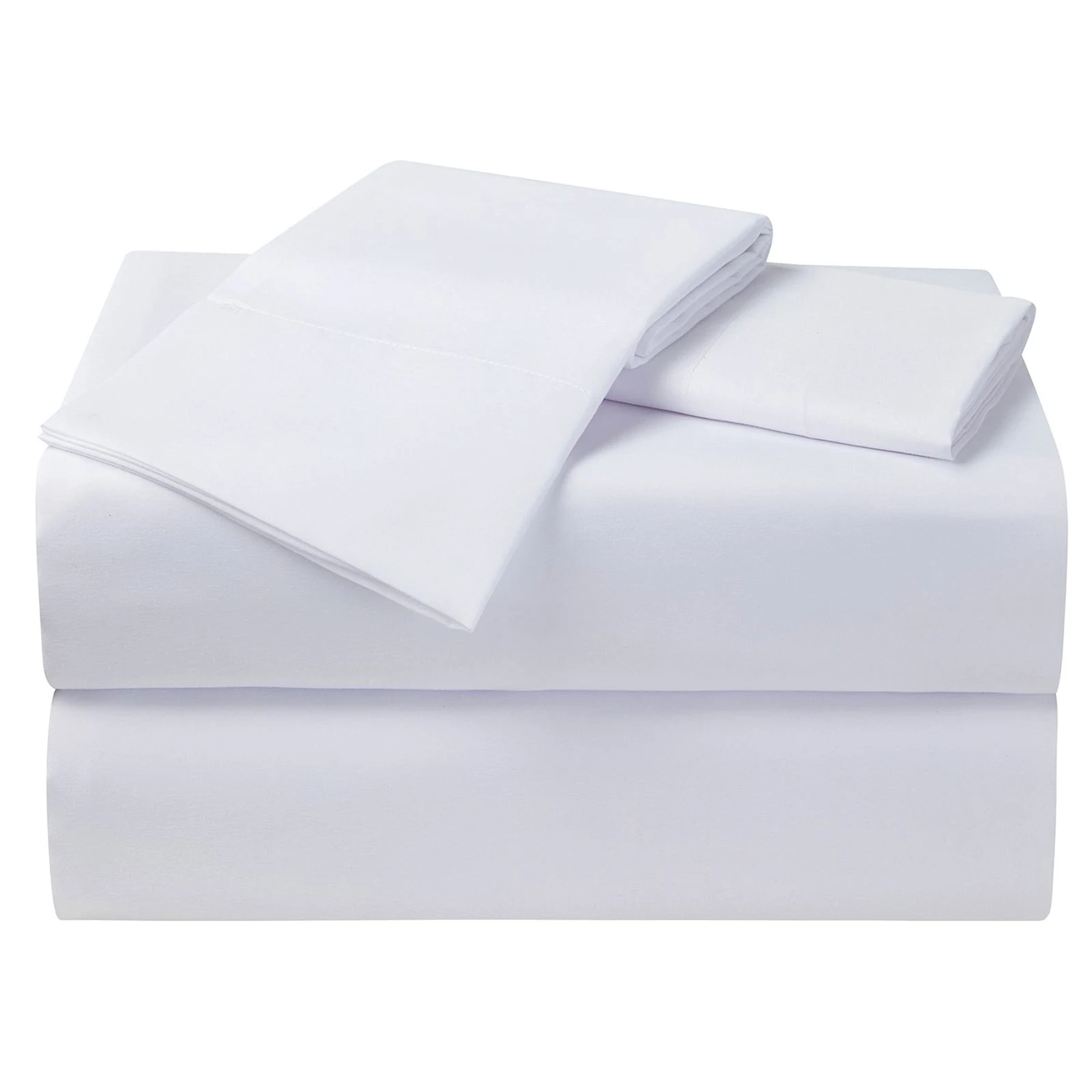 Microfiber Bed Sheet Set - Queen - 4 Piece - White