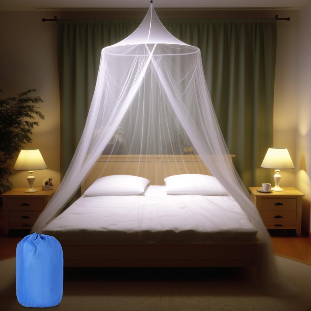 Mosquito Net Canopy - Circular - White