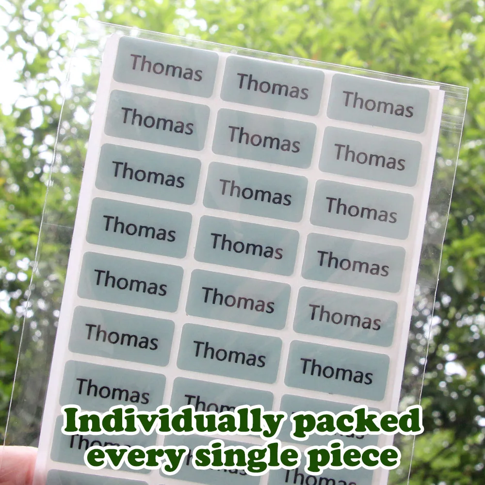 Name Labels - Waterproof - 50 Pack - White