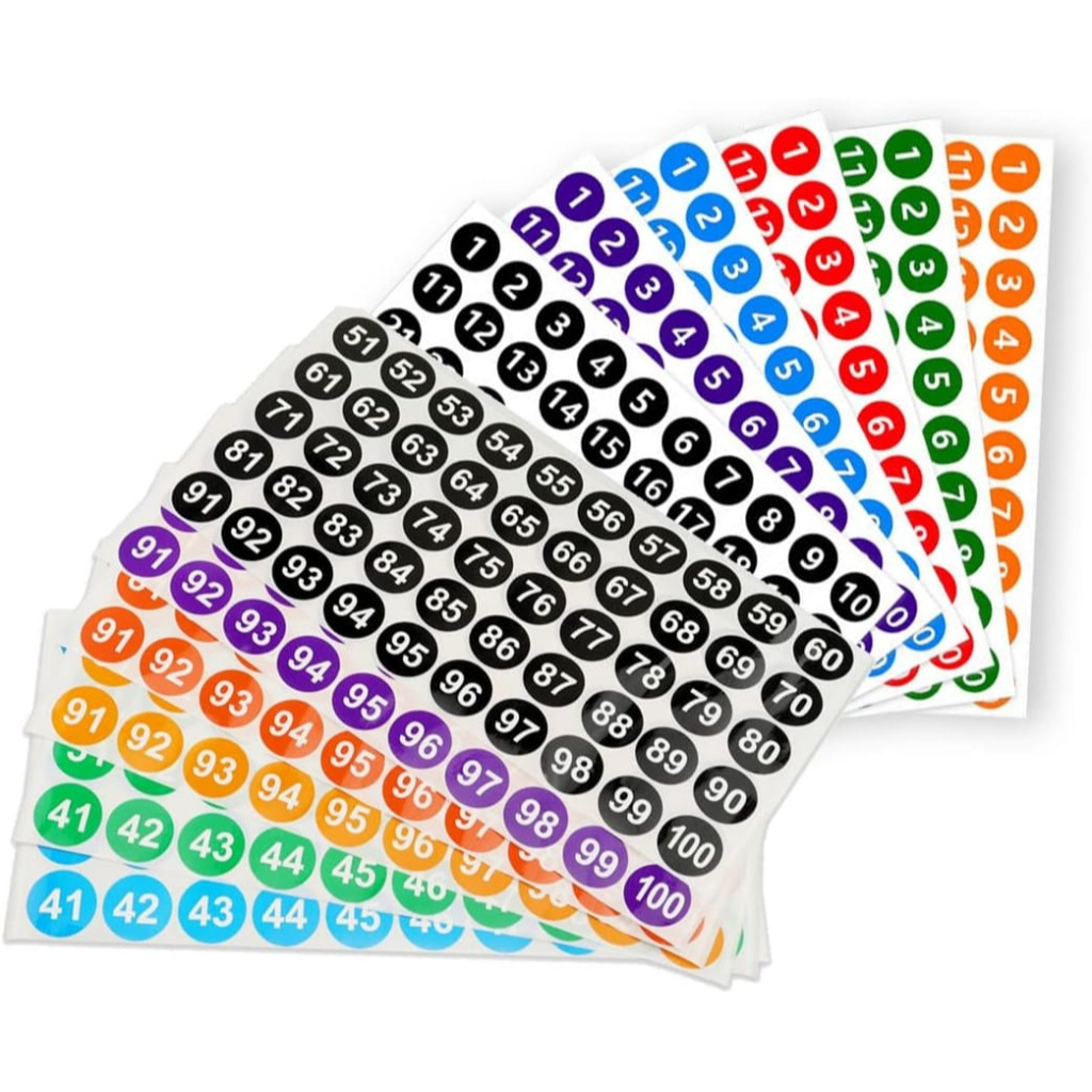 Number Stickers - 200 Pack