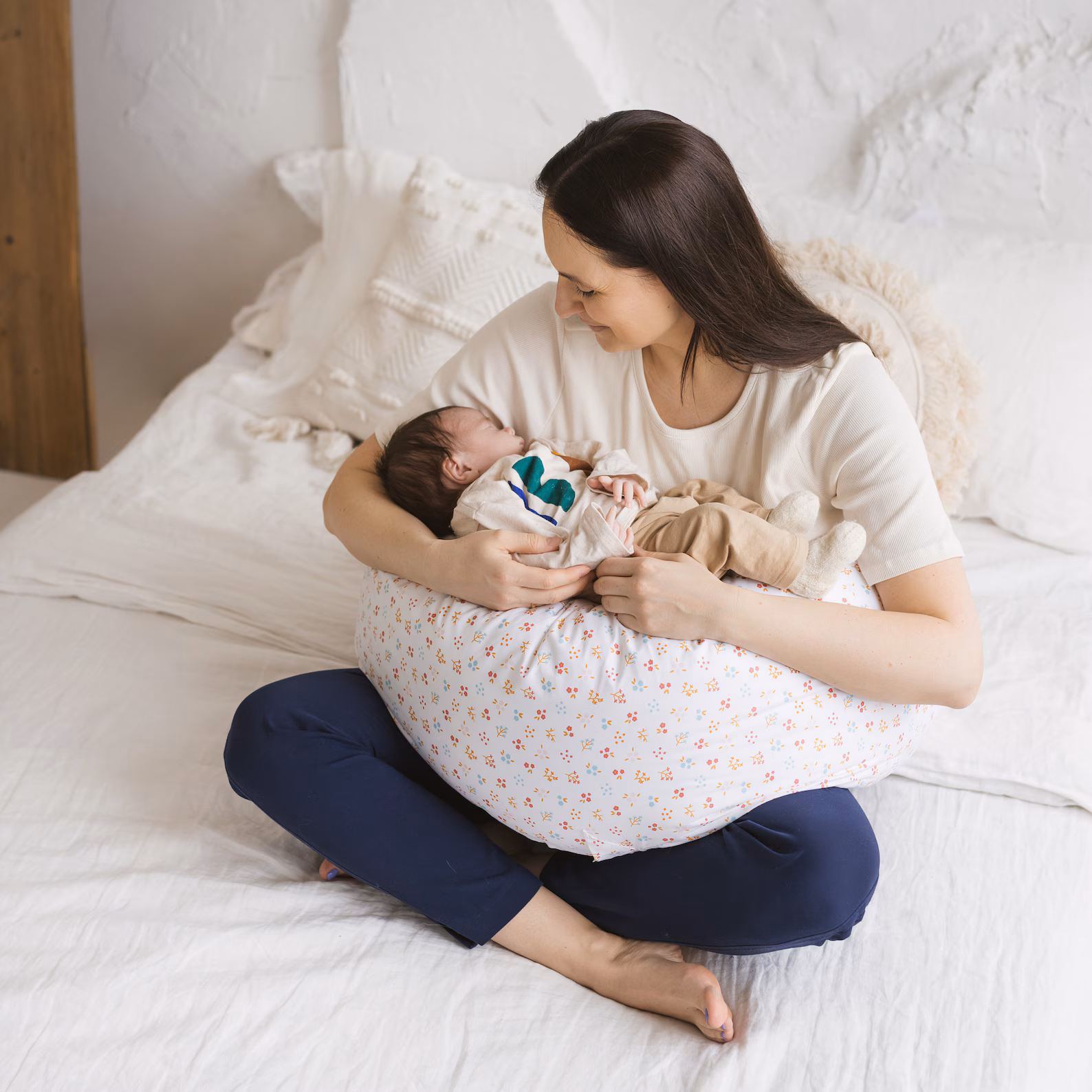 Nursing Pillow - Breastfeeding Support - C Shape