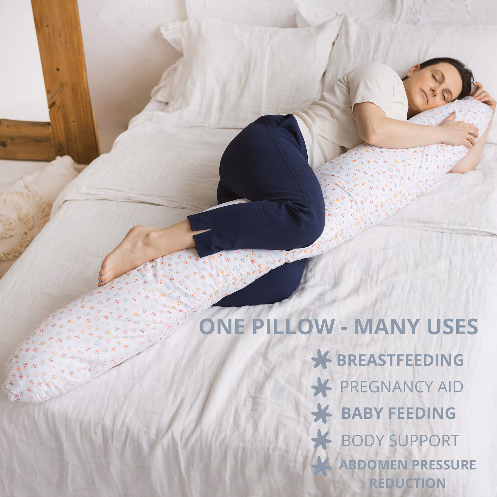 Nursing Pillow - Breastfeeding Support - C Shape