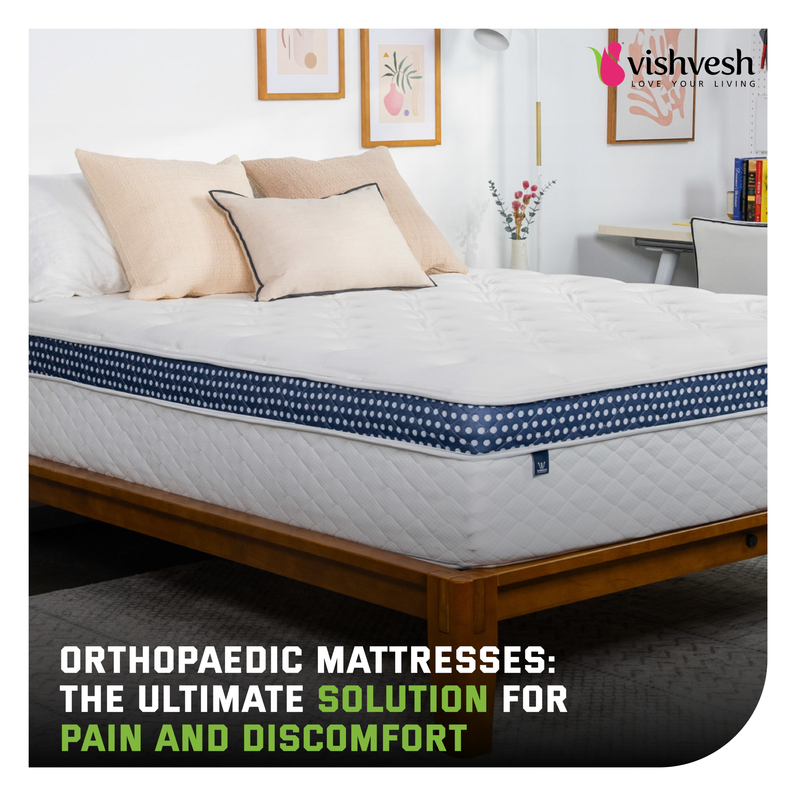 Orthopedic Mattress - Double 14 inch Eco-friendly