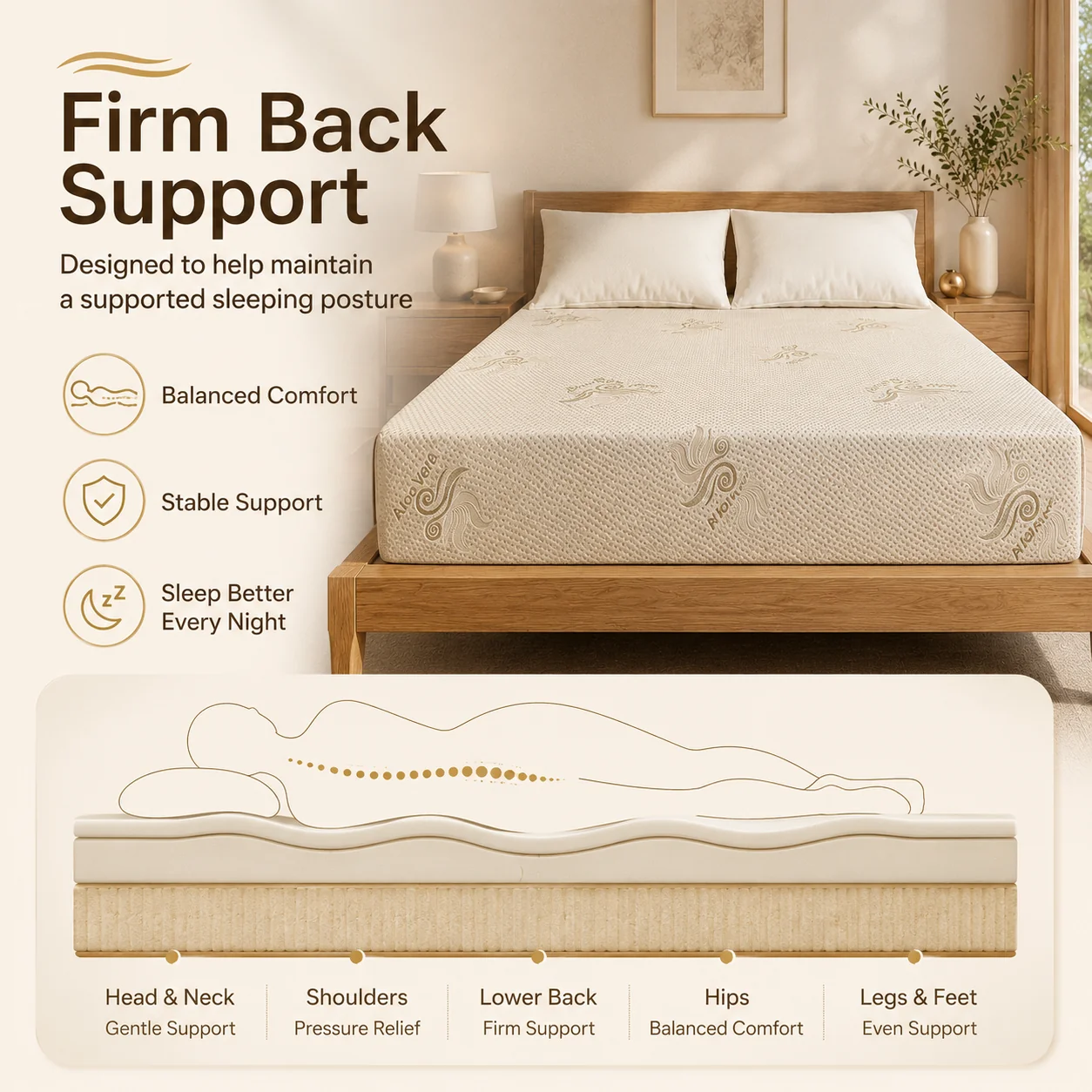 Orthopedic Mattress - Single 10 inch Eco-friendly