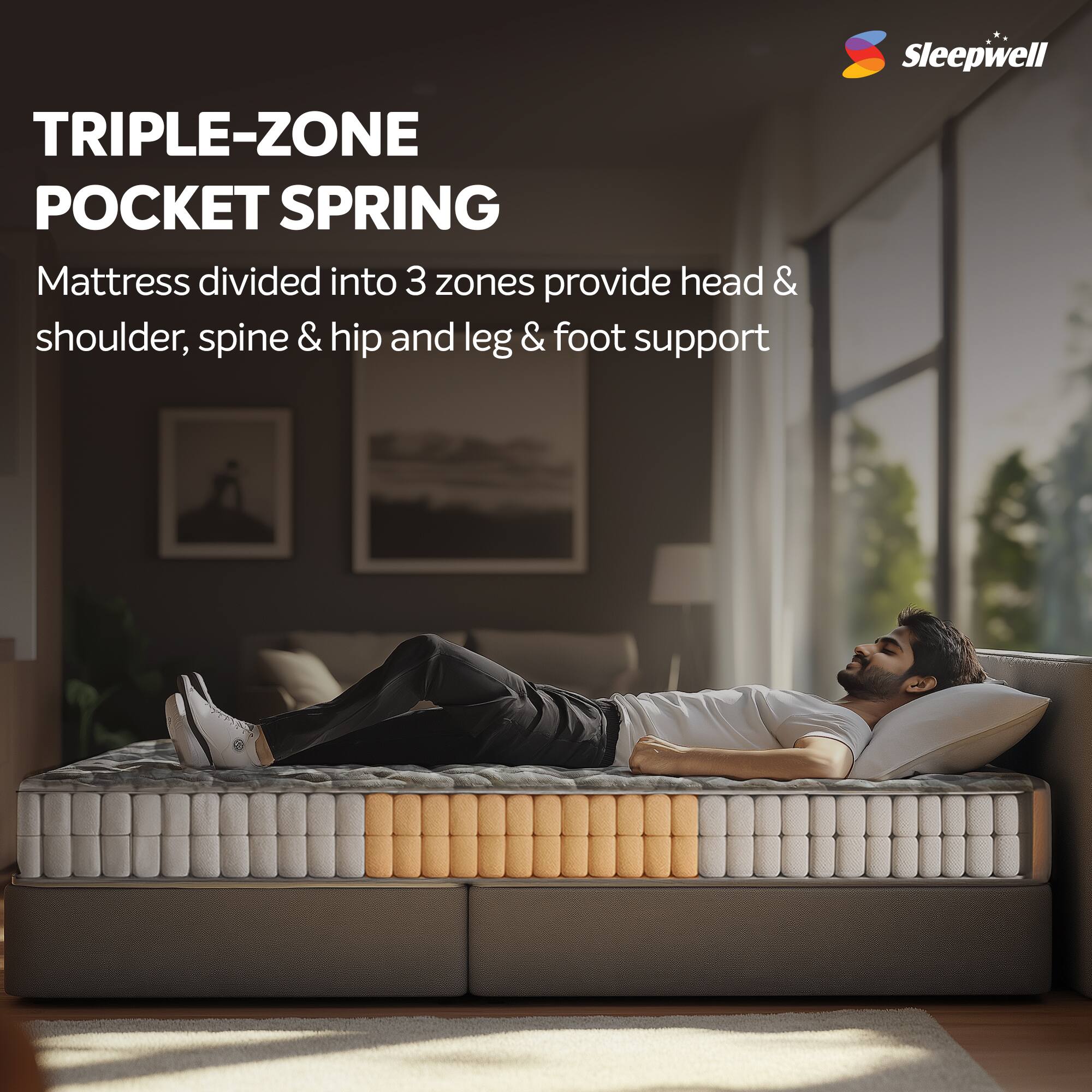 Orthopedic Mattress - Single 6 inch Firm Support